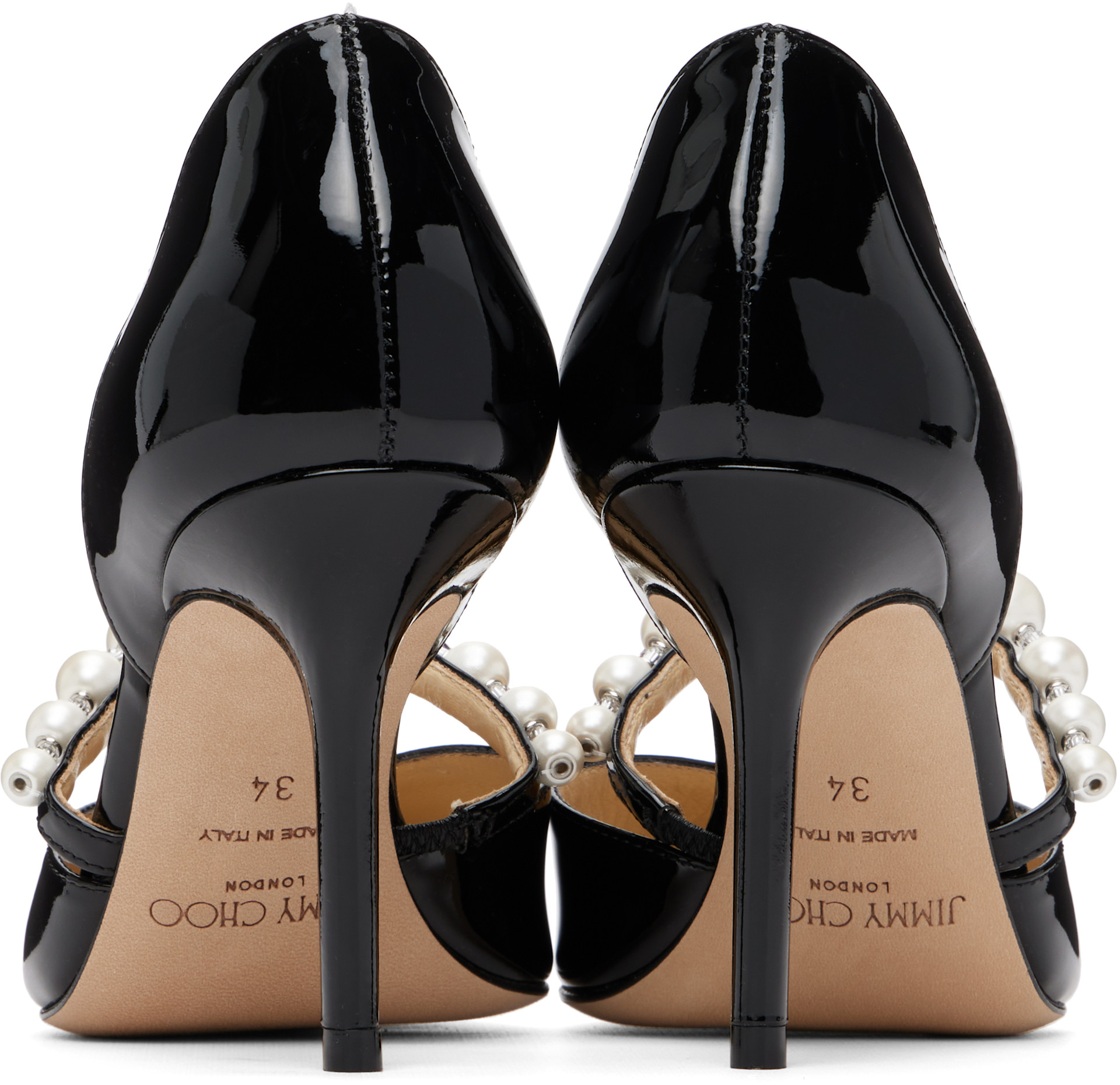 Jimmy Choo: Black Aurelie 85 Heels | SSENSE