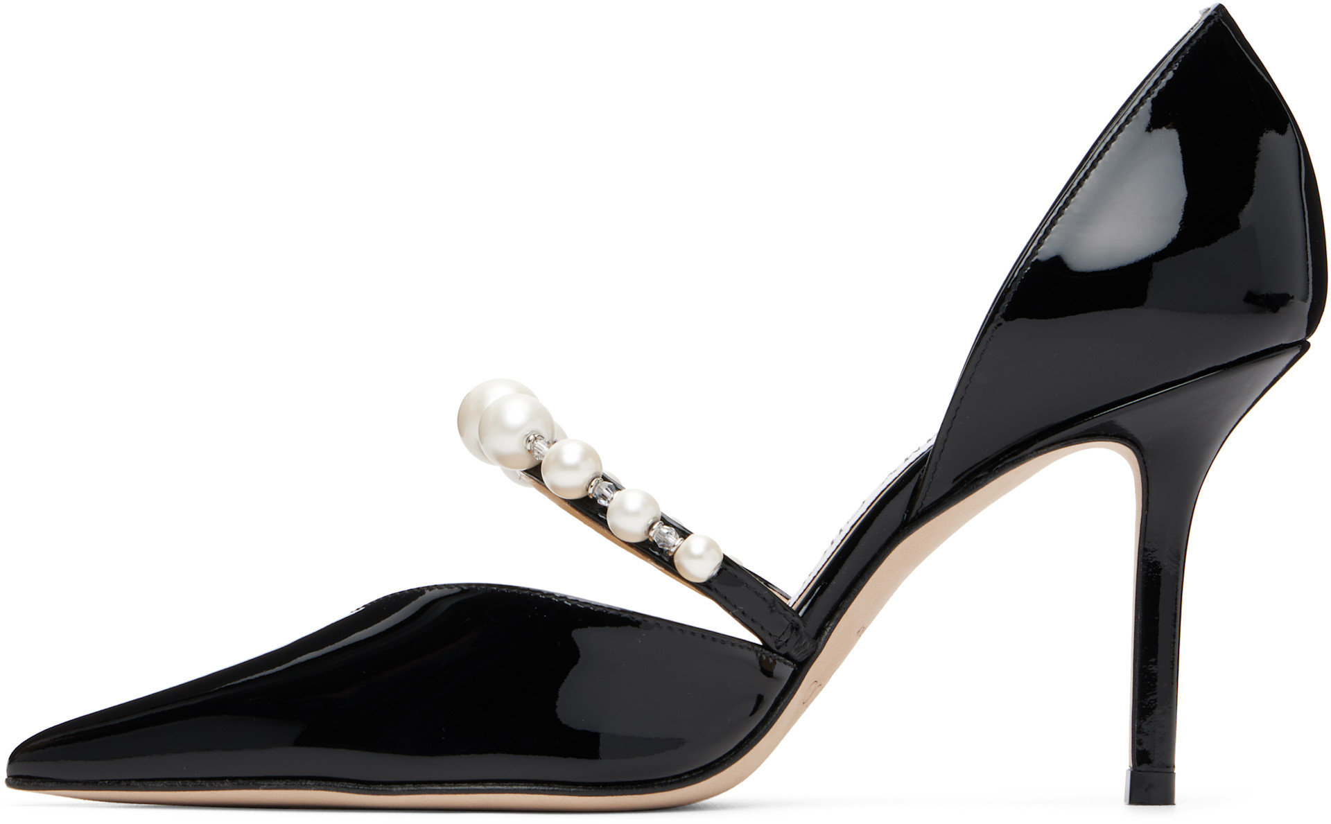 Jimmy Choo: Black Aurelie 85 Heels | SSENSE