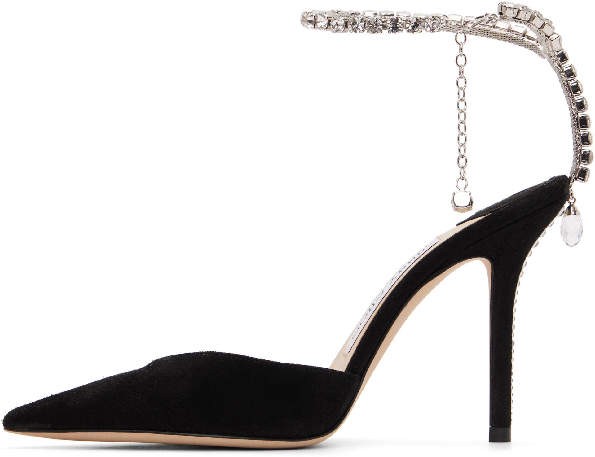 Jimmy Choo: Black Saeda 100 Heels | SSENSE