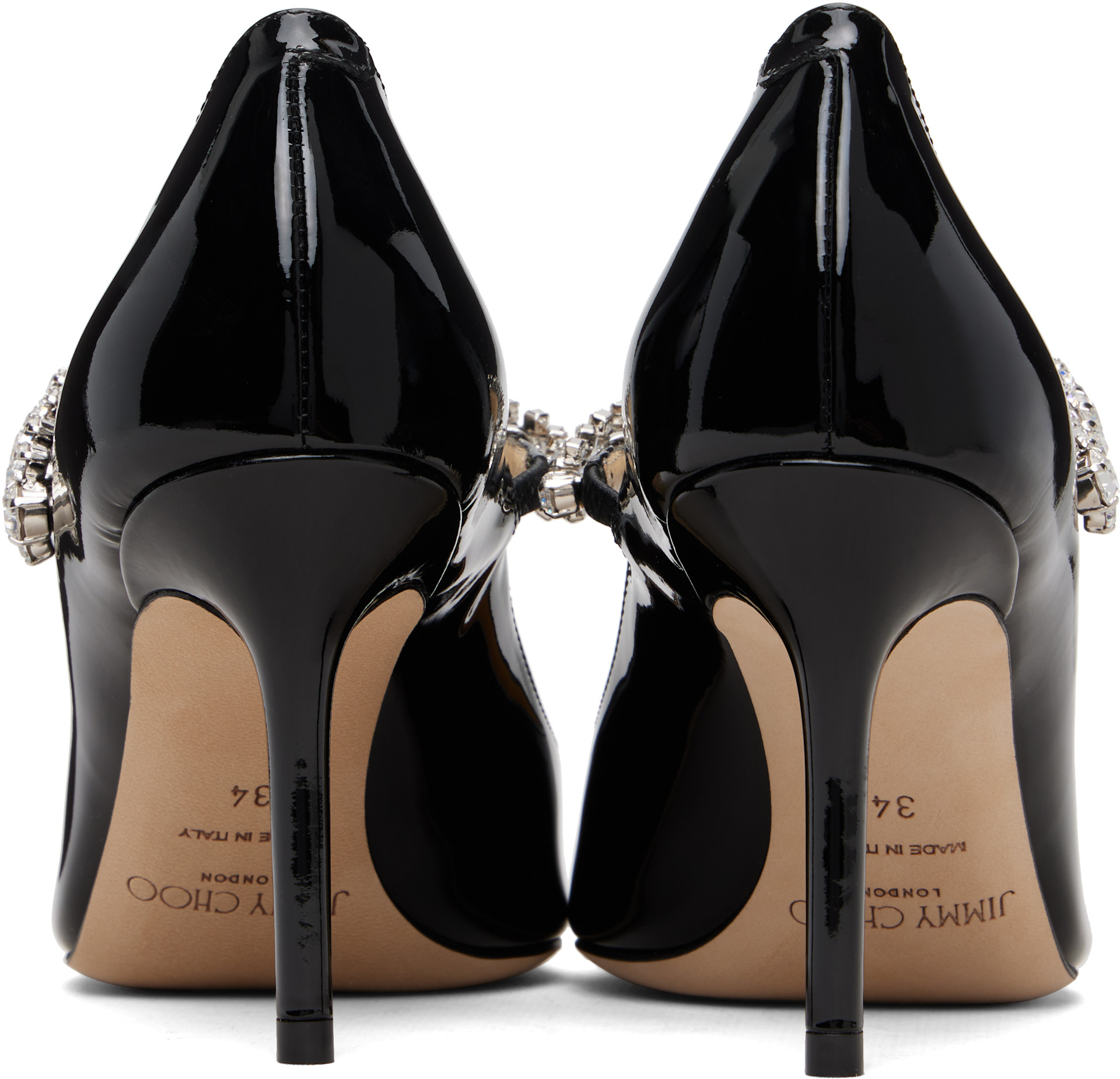 Jimmy Choo: Black Bing Pump 85 Heels | SSENSE