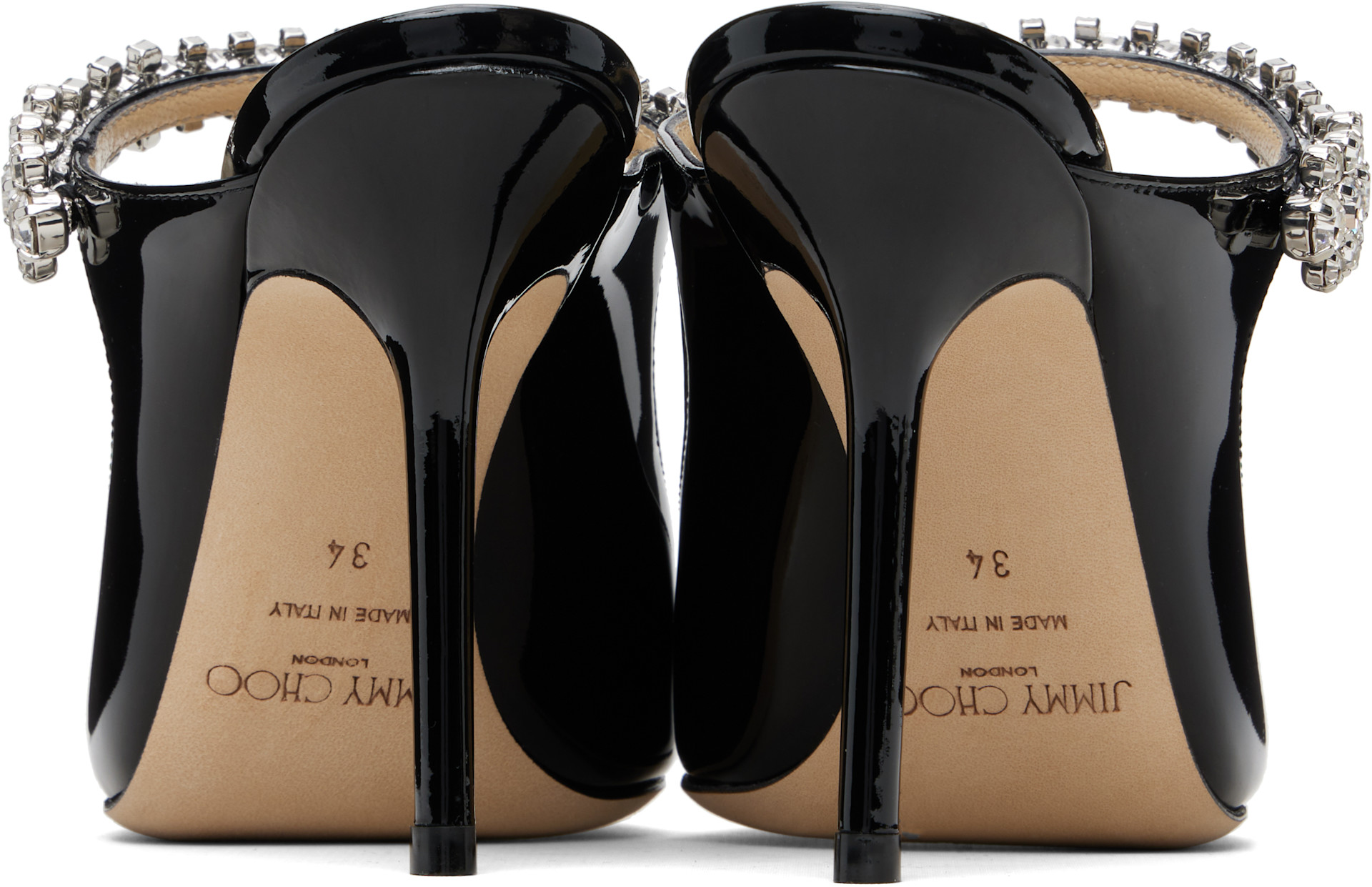 Jimmy Choo: Black Bing 100 Heels | SSENSE