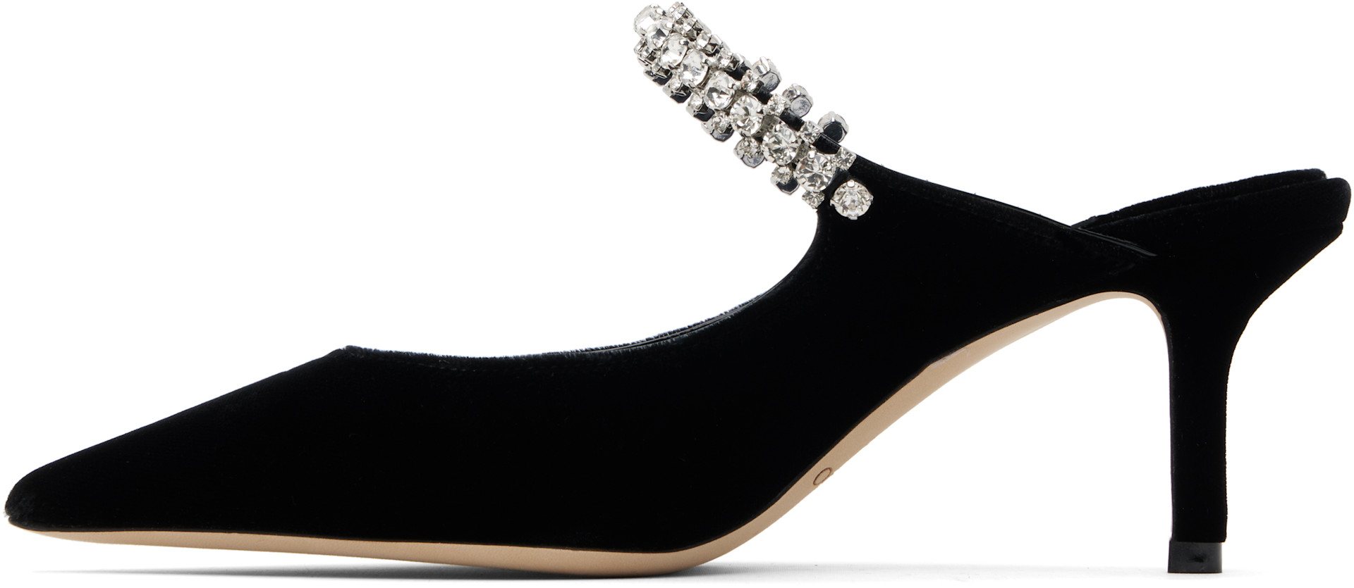 Jimmy Choo - Chaussures à talon 65 noires à bride Bing