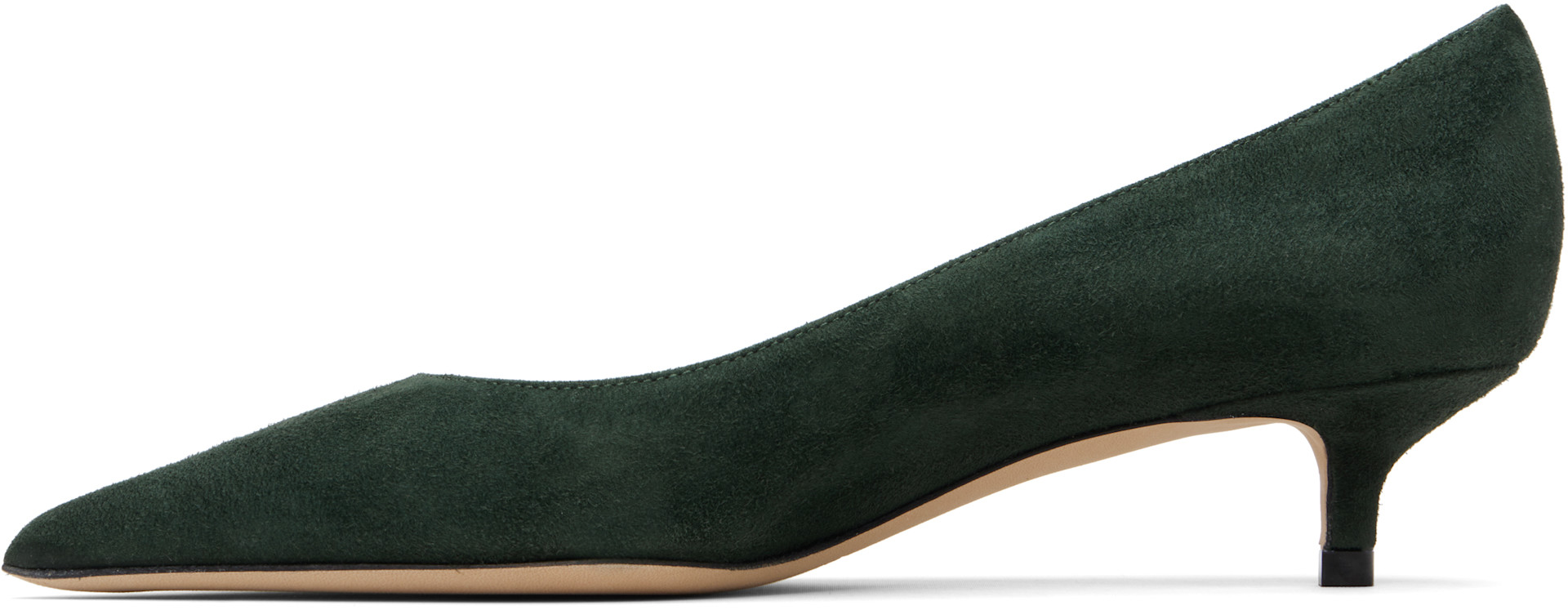 Jimmy Choo: Green Amelia Heels | SSENSE