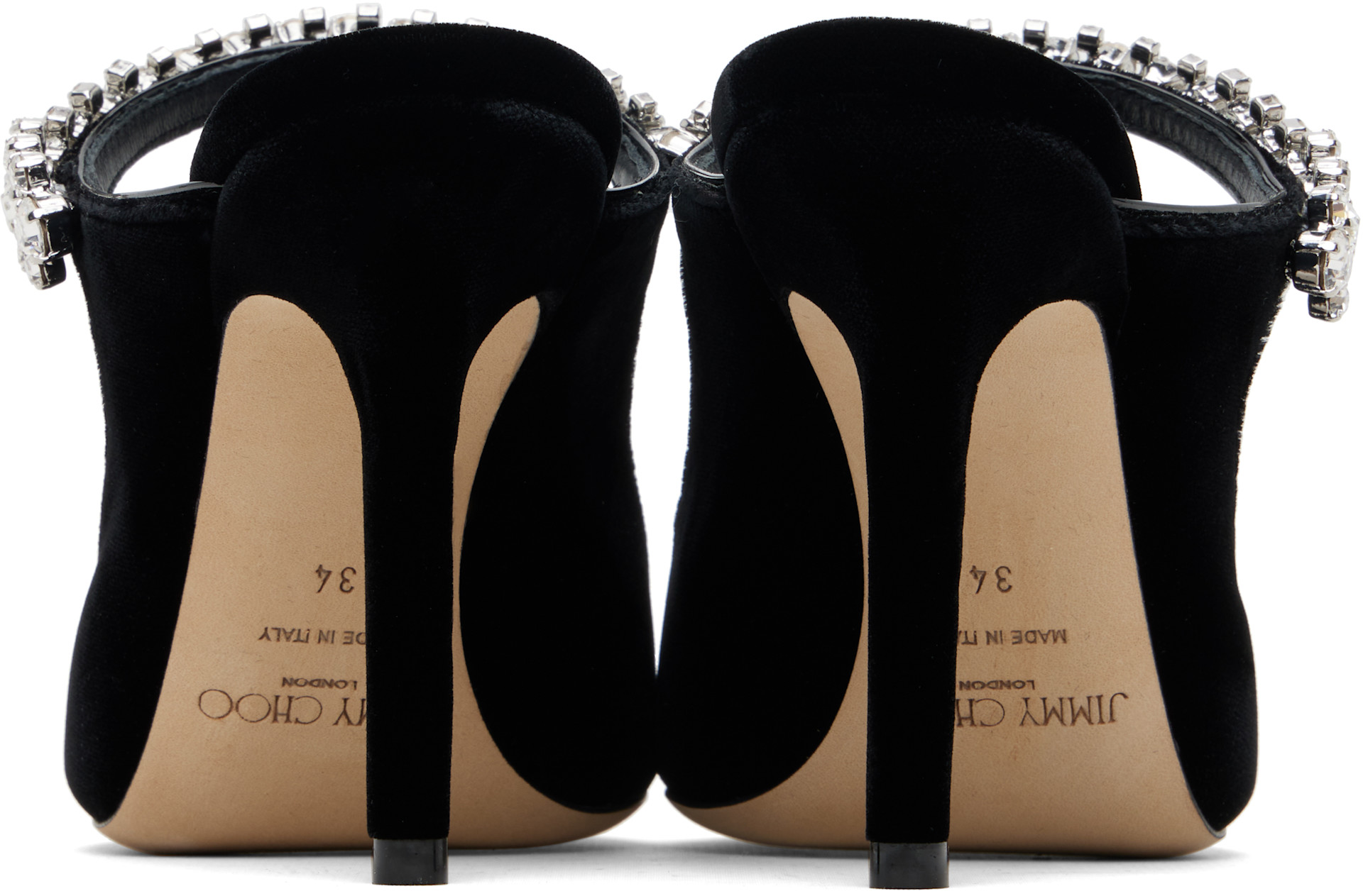 Jimmy Choo: Black Bing 100 Heels | SSENSE