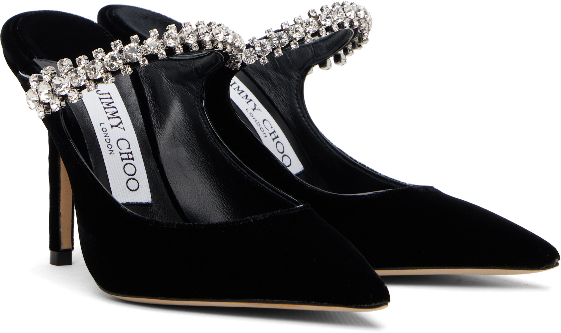Jimmy Choo: Black Bing 100 Heels | SSENSE