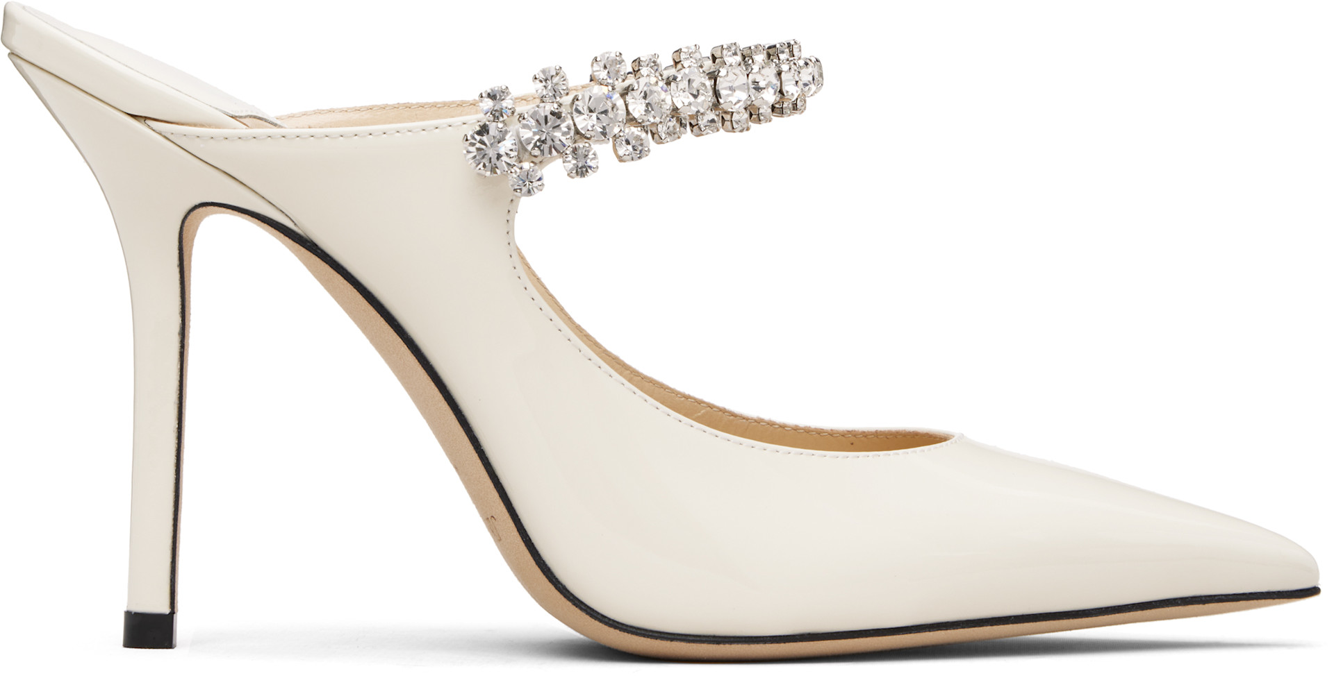 Jimmy Choo: SSENSE Exclusive Off-White Bing 100 Heels | SSENSE