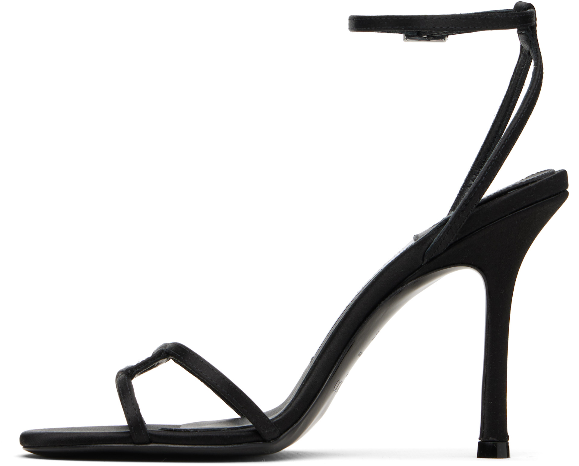 Jimmy Choo: Black Leo 100 Heeled Sandals | SSENSE