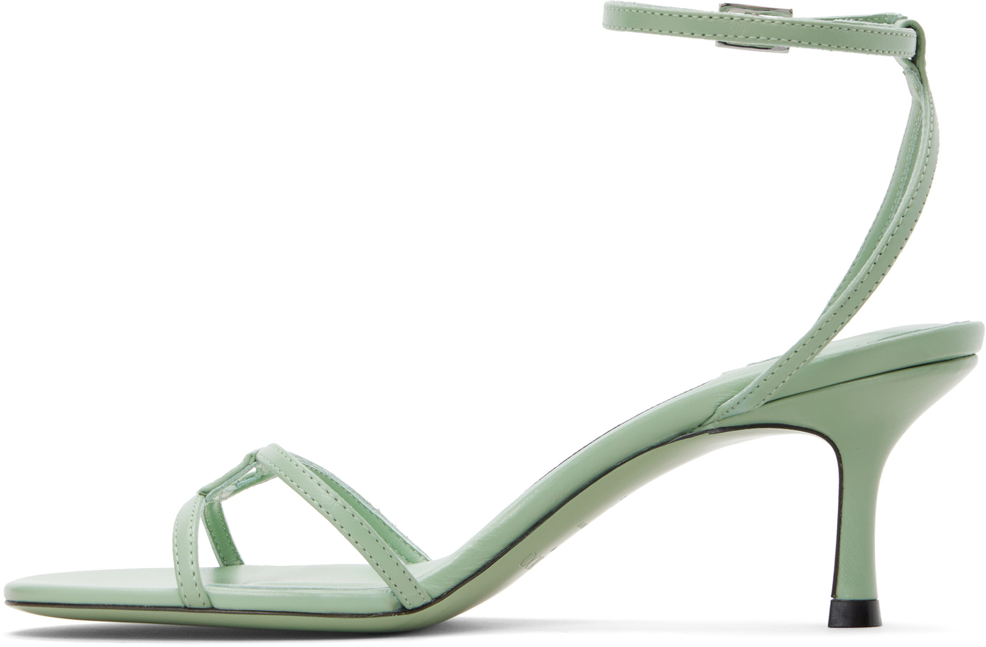 Jimmy Choo: Green 1998 Leo 65 Heeled Sandals | SSENSE