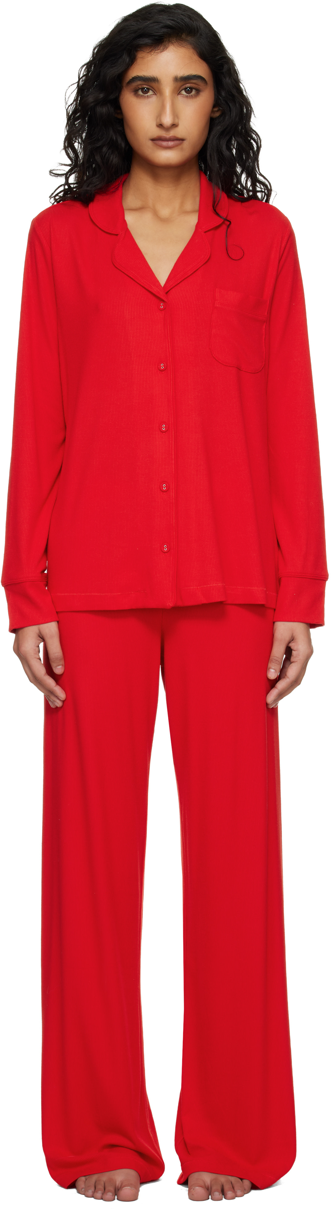 SKIMS - Pyjama rouge - Soft Lounge