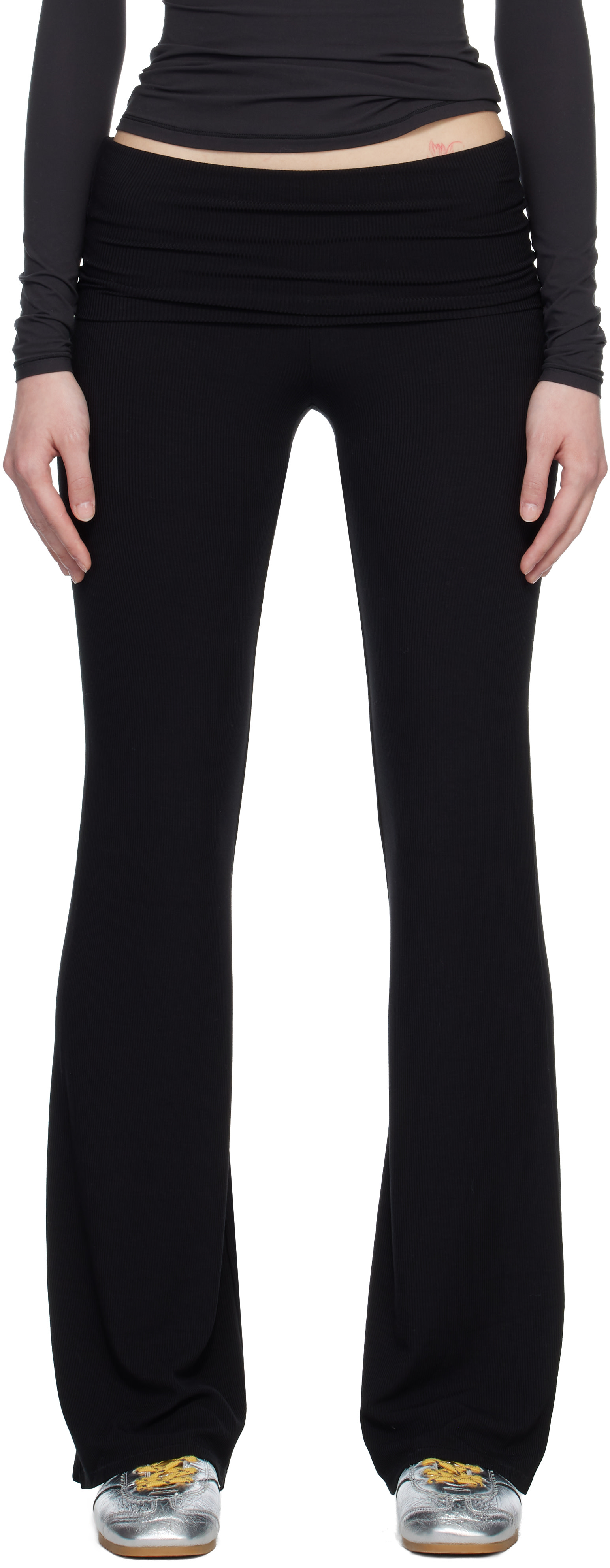 SKIMS - Legging noir à taille repliée - Soft Lounge