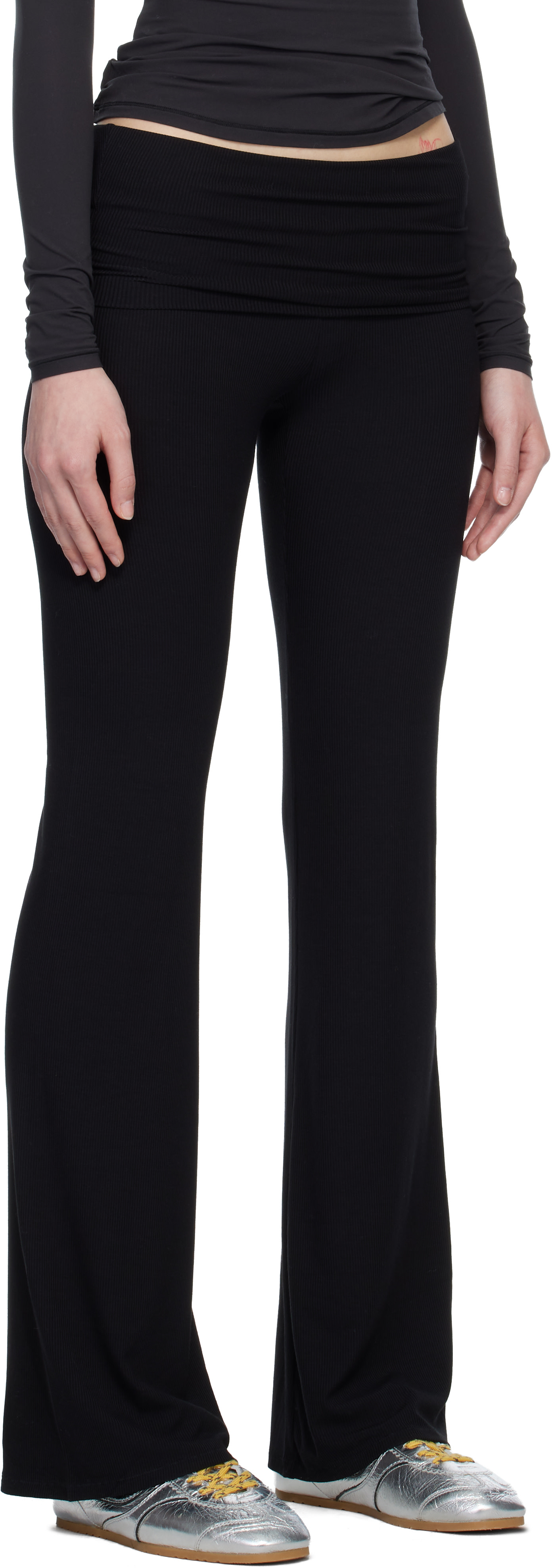 SKIMS - Legging noir à taille repliée - Soft Lounge