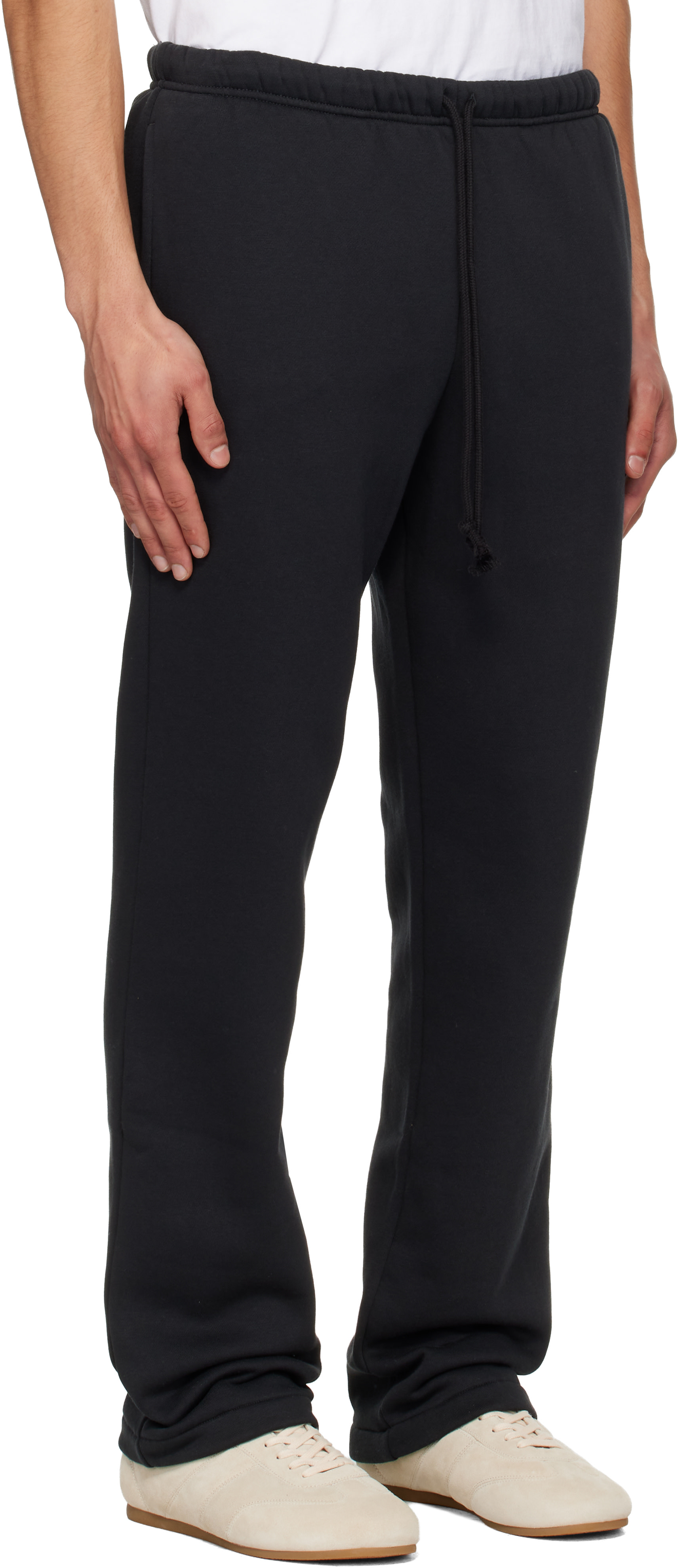 SKIMS - Black Fleece Lounge Classic Straight-Leg Sweatpants