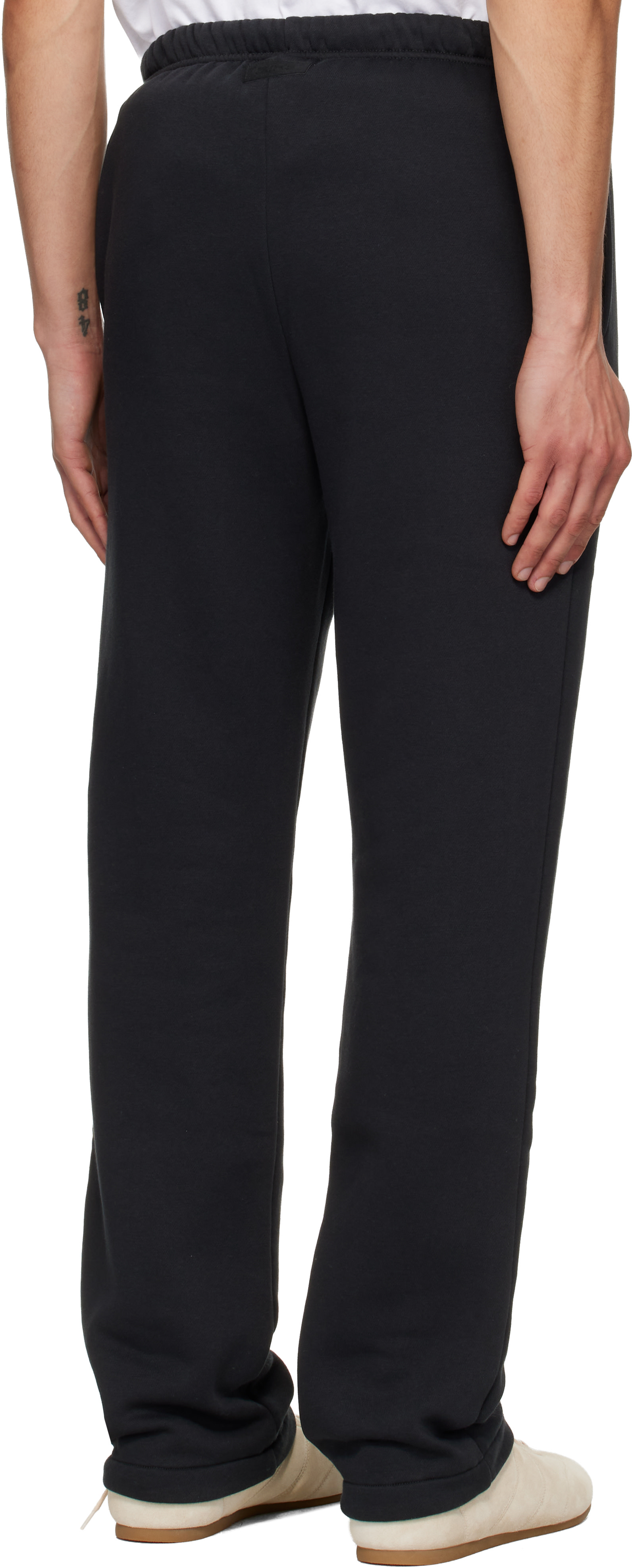 SKIMS - Black Fleece Lounge Classic Straight-Leg Sweatpants