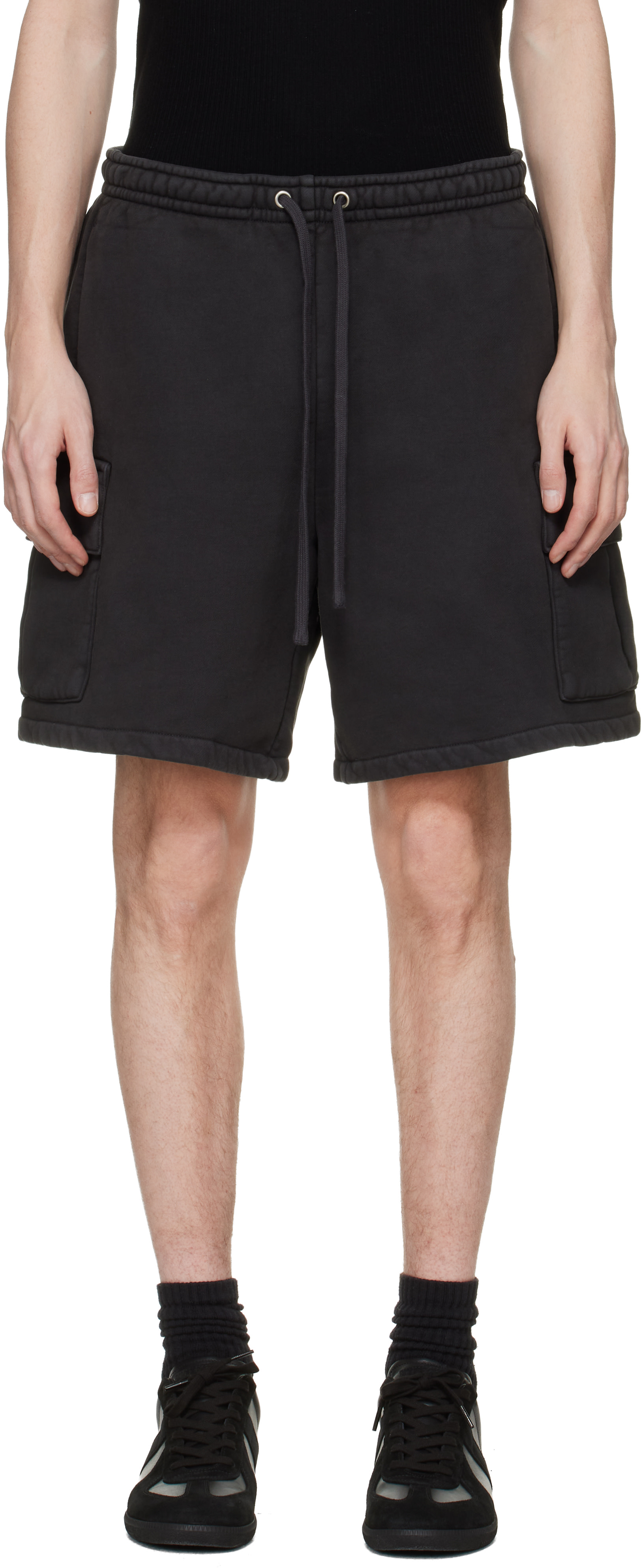 SKIMS - Short cargo noir en molleton épais