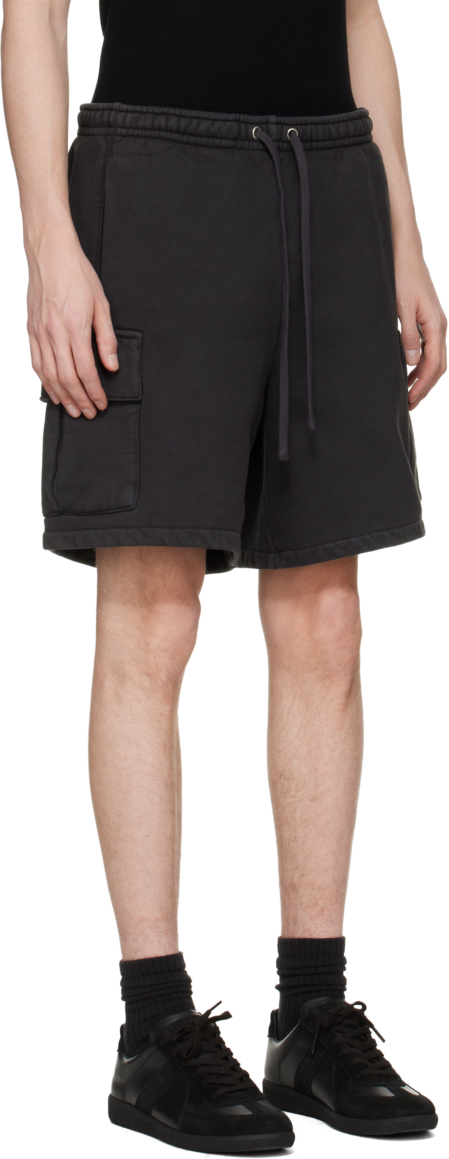 SKIMS - Short cargo noir en molleton épais