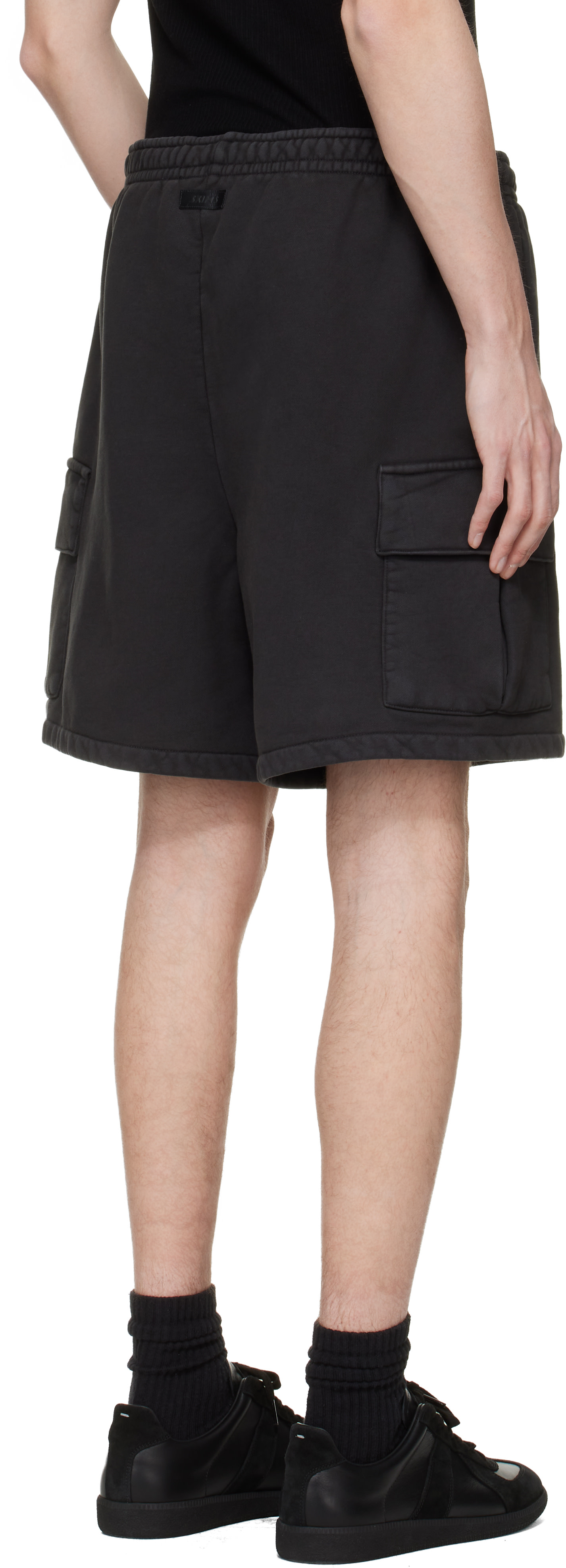 SKIMS - Short cargo noir en molleton épais