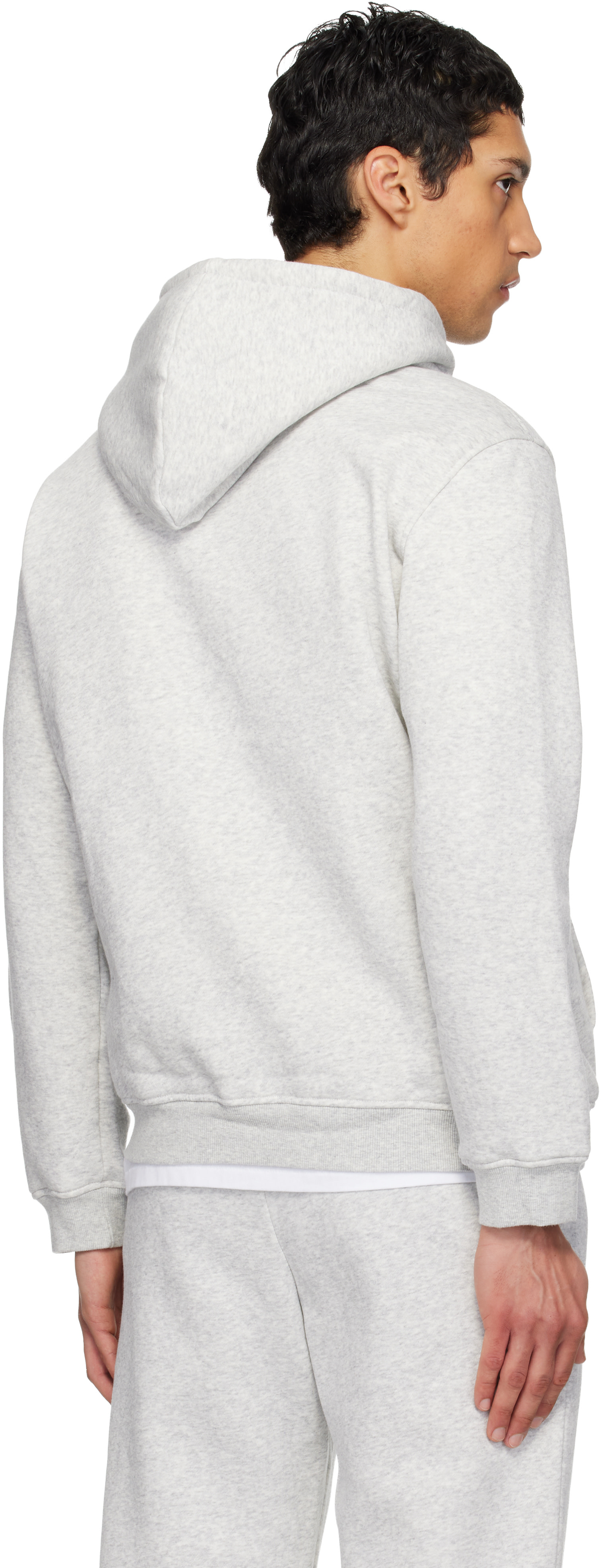 SKIMS - Pull à capuche gris - Fleece Lounge