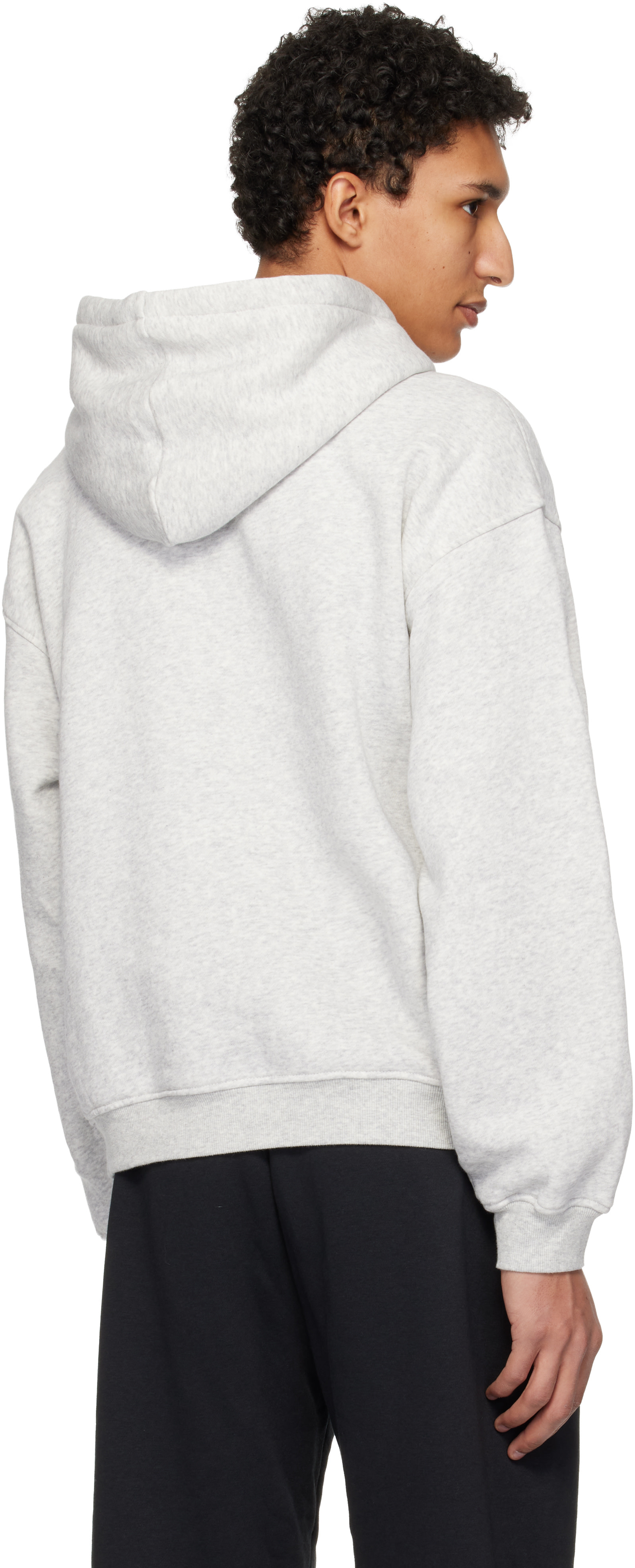SKIMS - Pull à capuche décontracté gris - Fleece Lounge