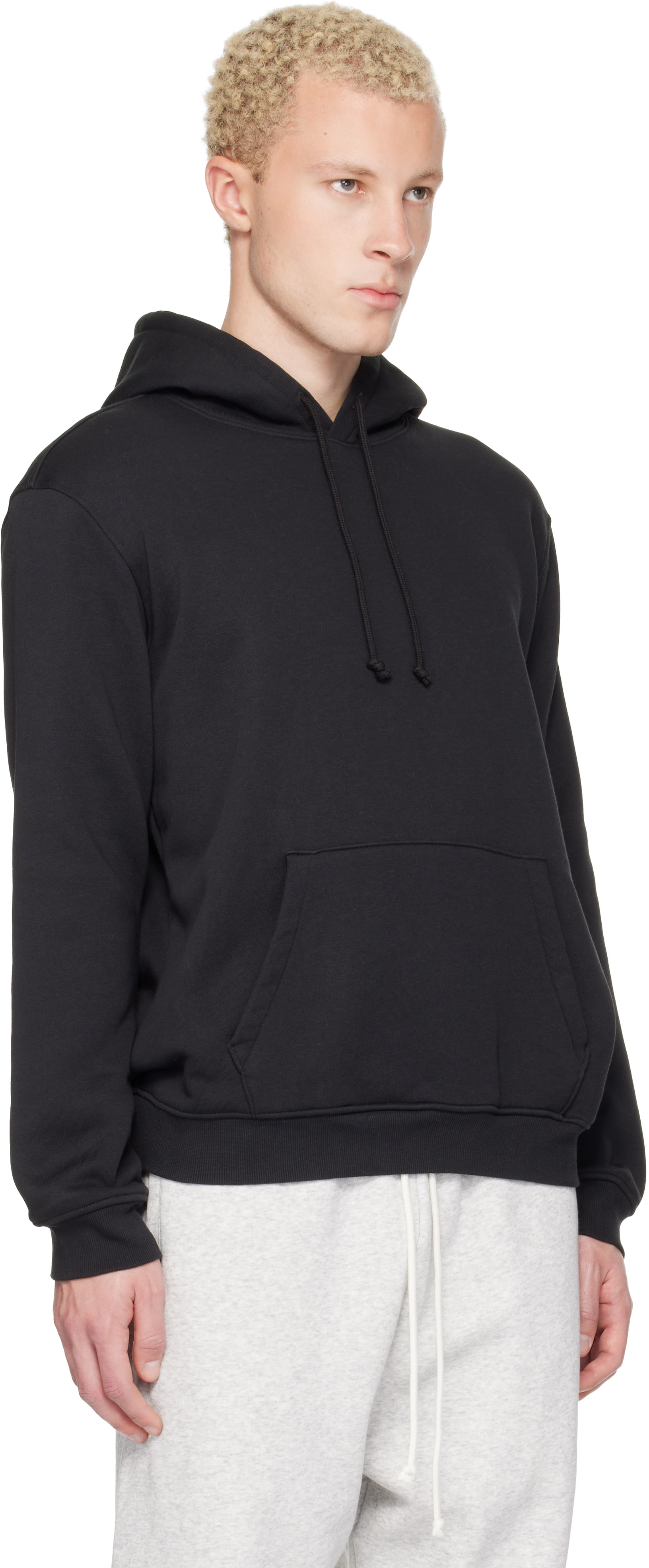 SKIMS - Pull à capuche noir - Fleece Lounge