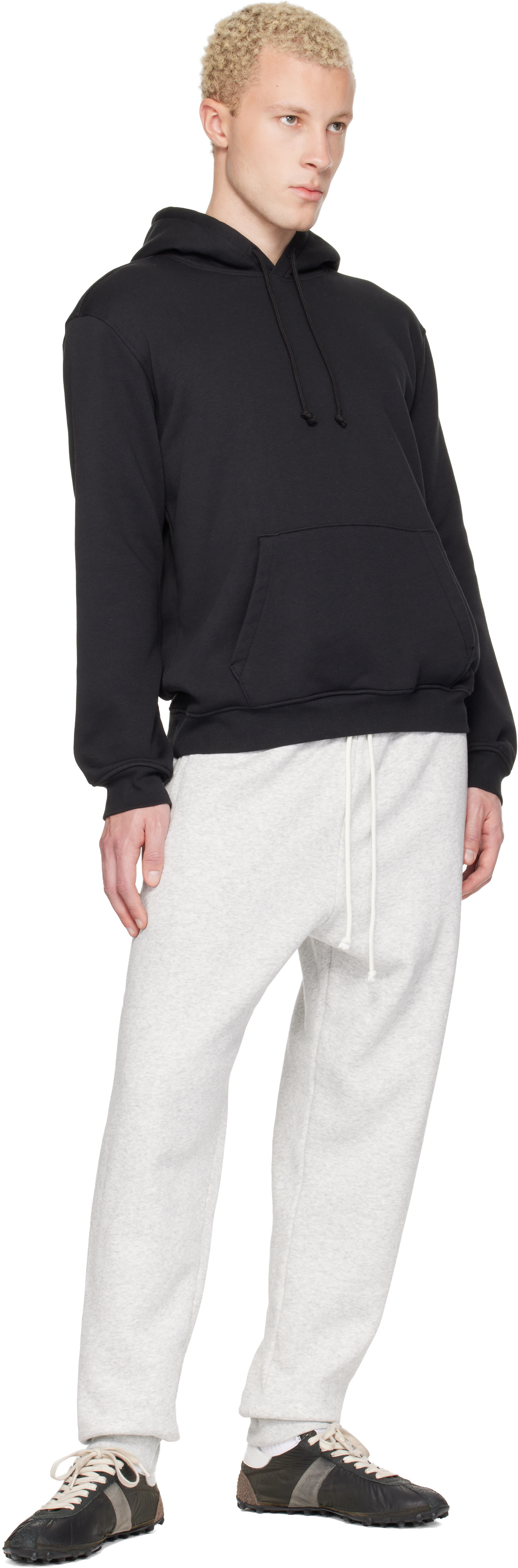 SKIMS - Pull à capuche noir - Fleece Lounge