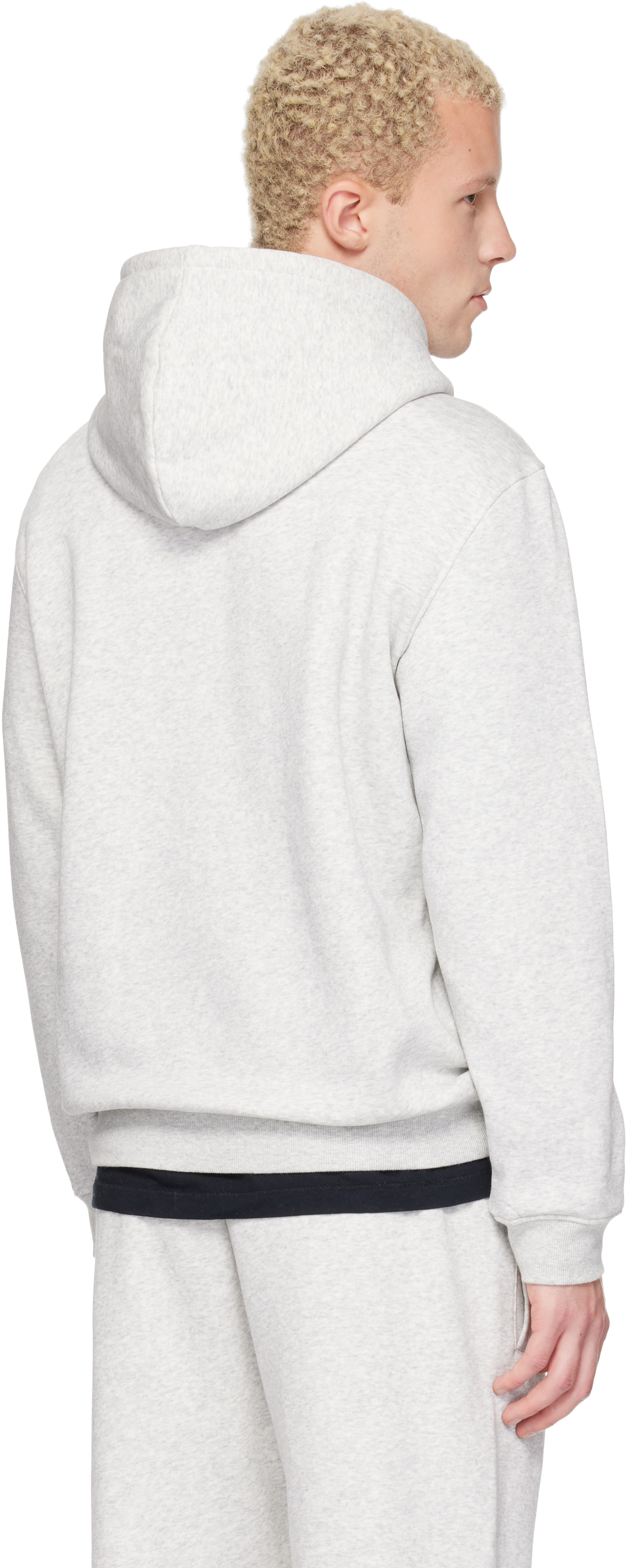 SKIMS - Pull à capuche gris - Fleece Lounge