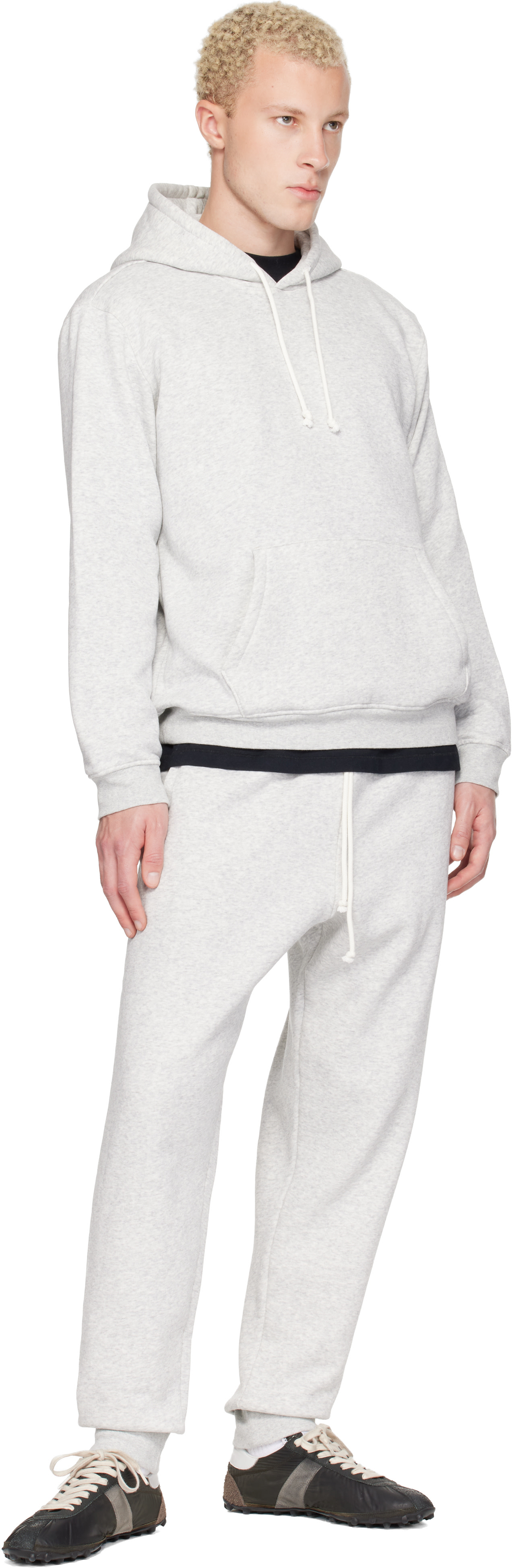 SKIMS - Pull à capuche gris - Fleece Lounge