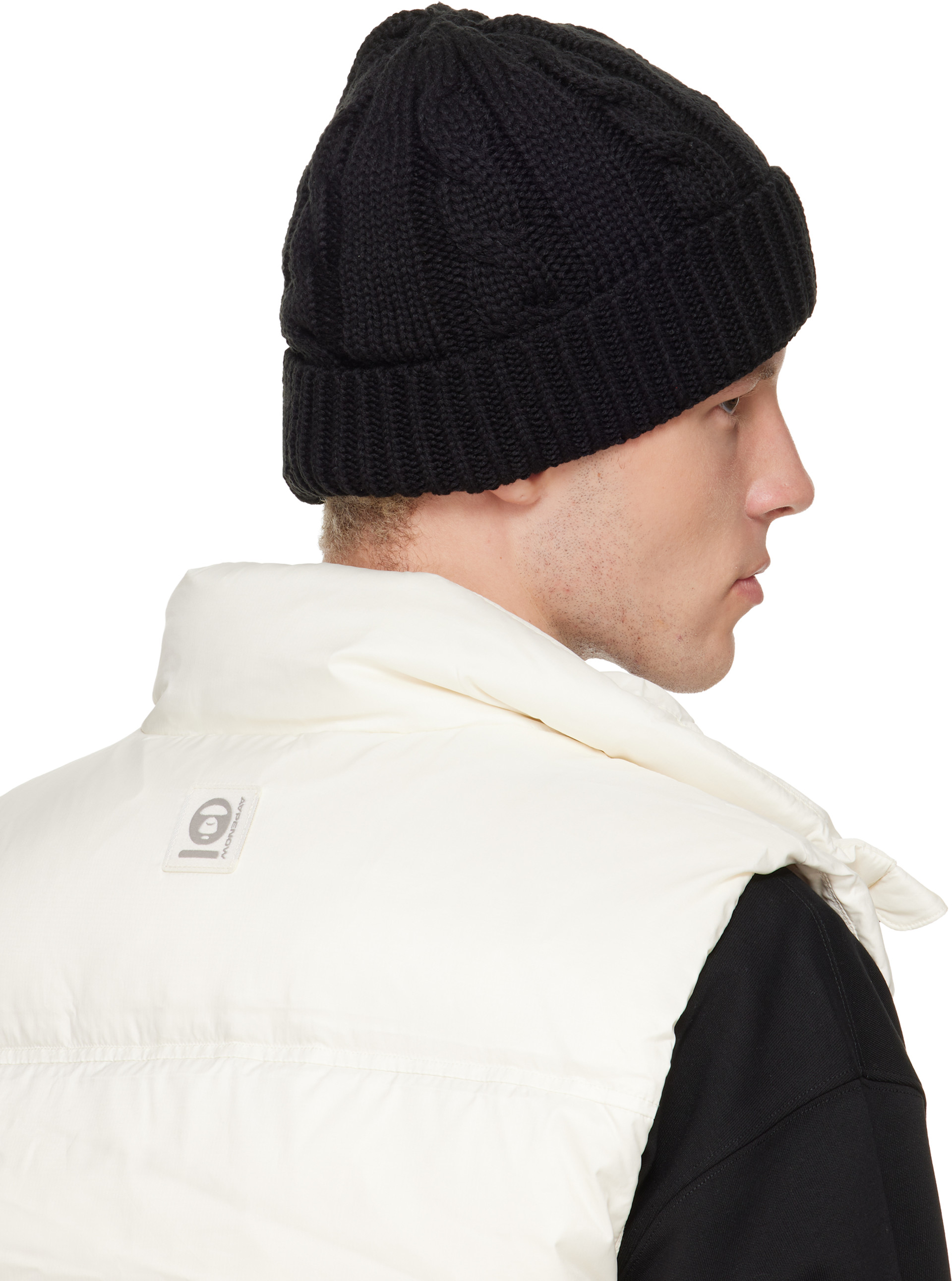AAPE by A Bathing Ape - ブラック ロゴ ビーニー