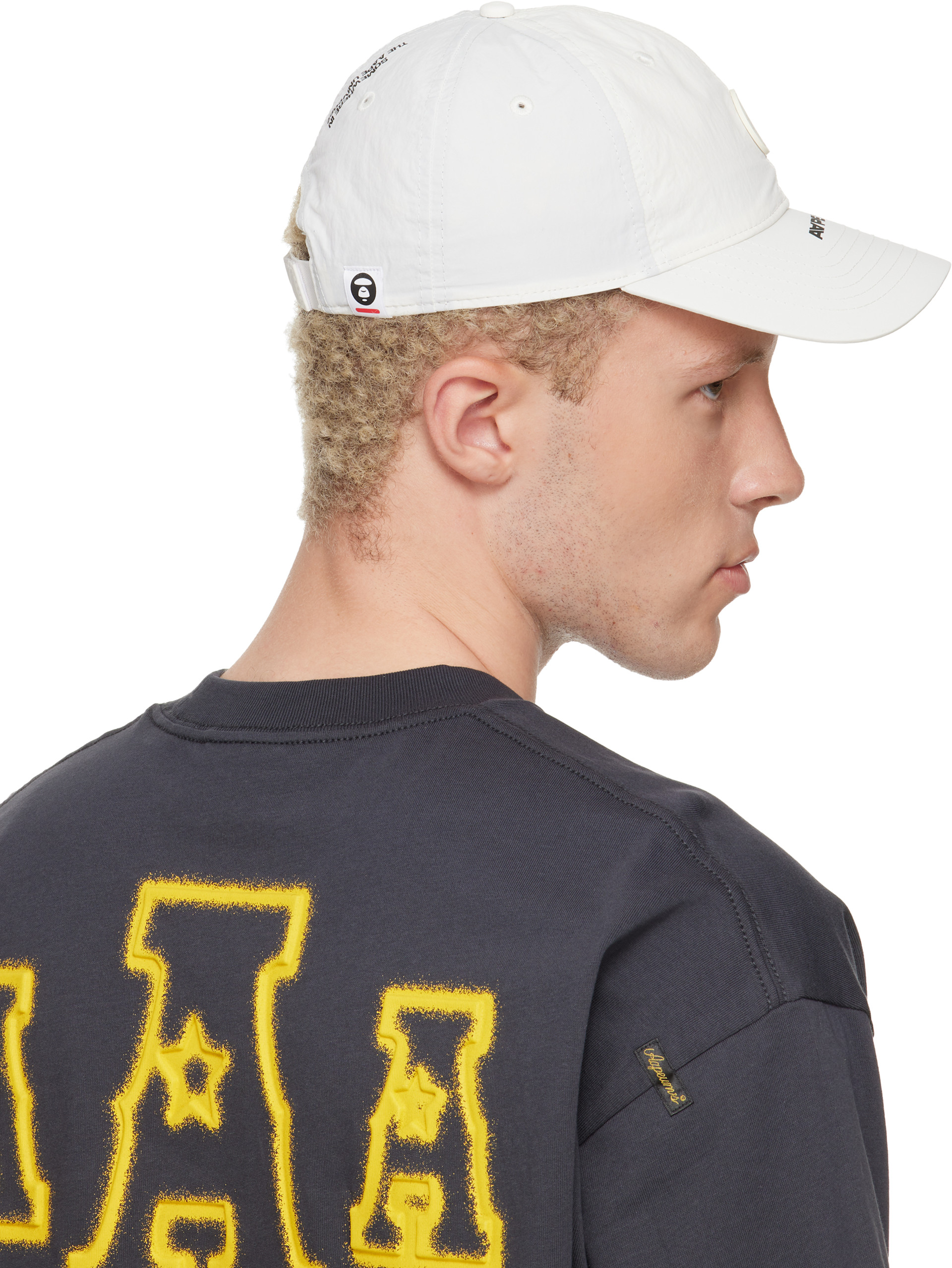 AAPE by A Bathing Ape - 오프 화이트 에이프 나우 문페이스 볼캡