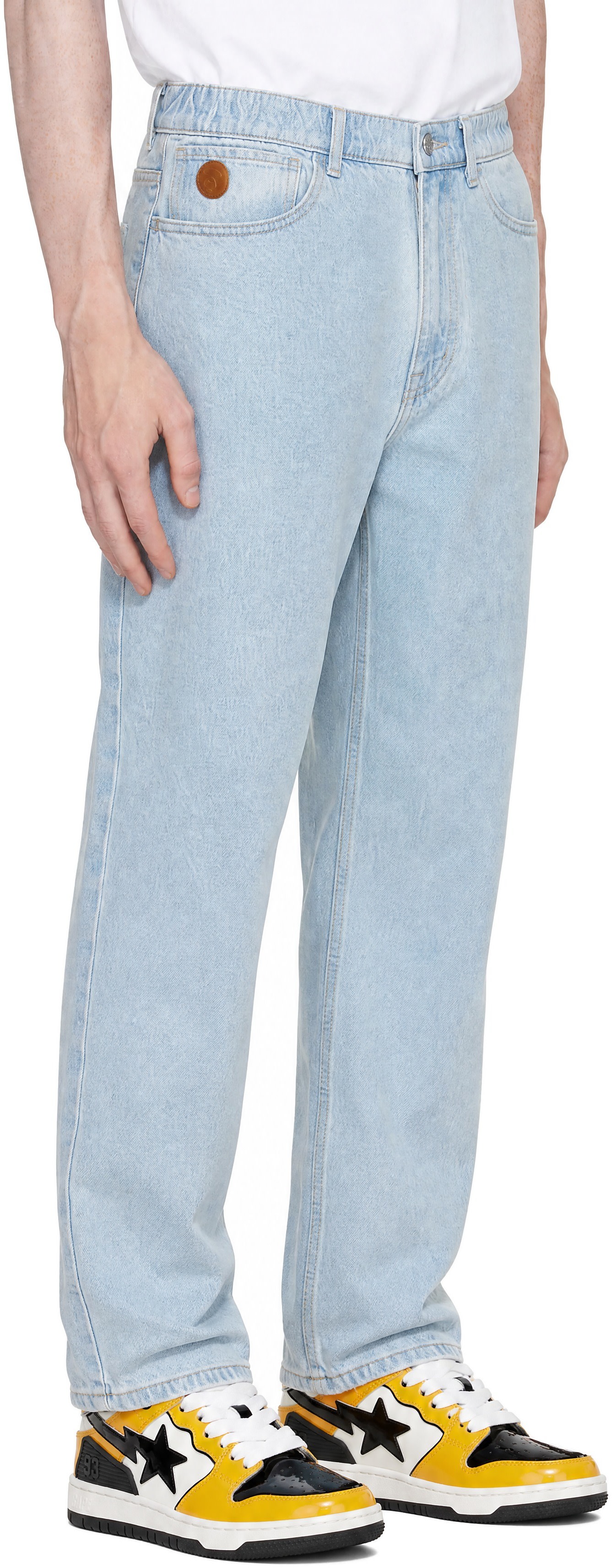 AAPE by A Bathing Ape - Blue 'AAPE NOW' Jeans