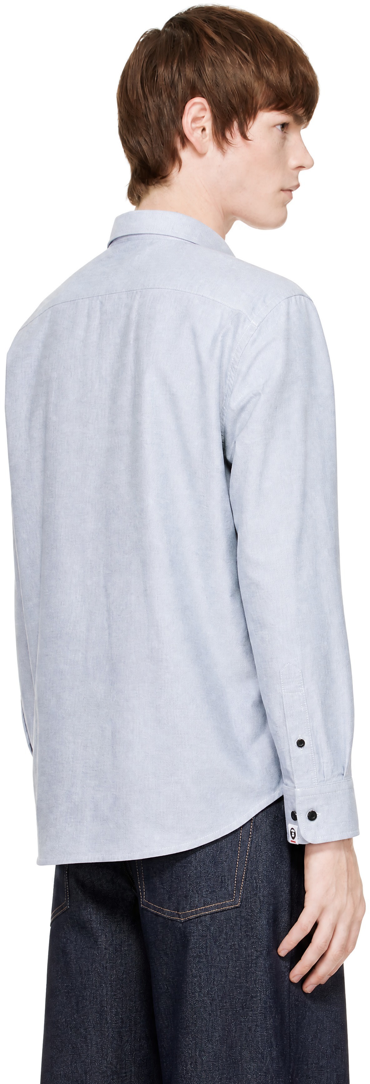 AAPE by A Bathing Ape - ブルー 'AAPE NOW' 長袖シャツ