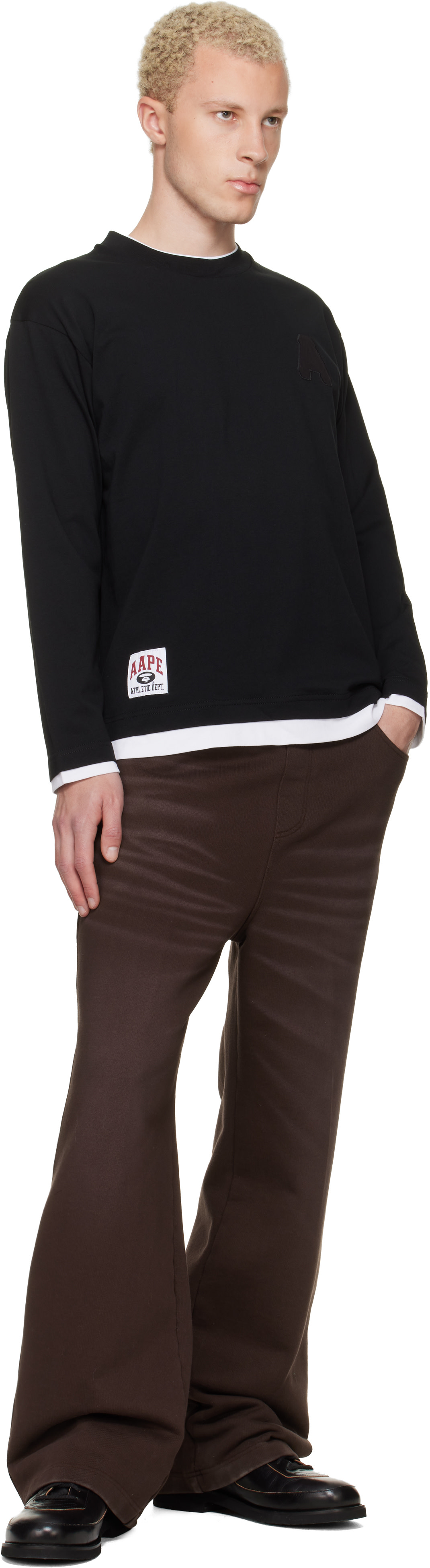 AAPE by A Bathing Ape - 블랙 A 티셔츠