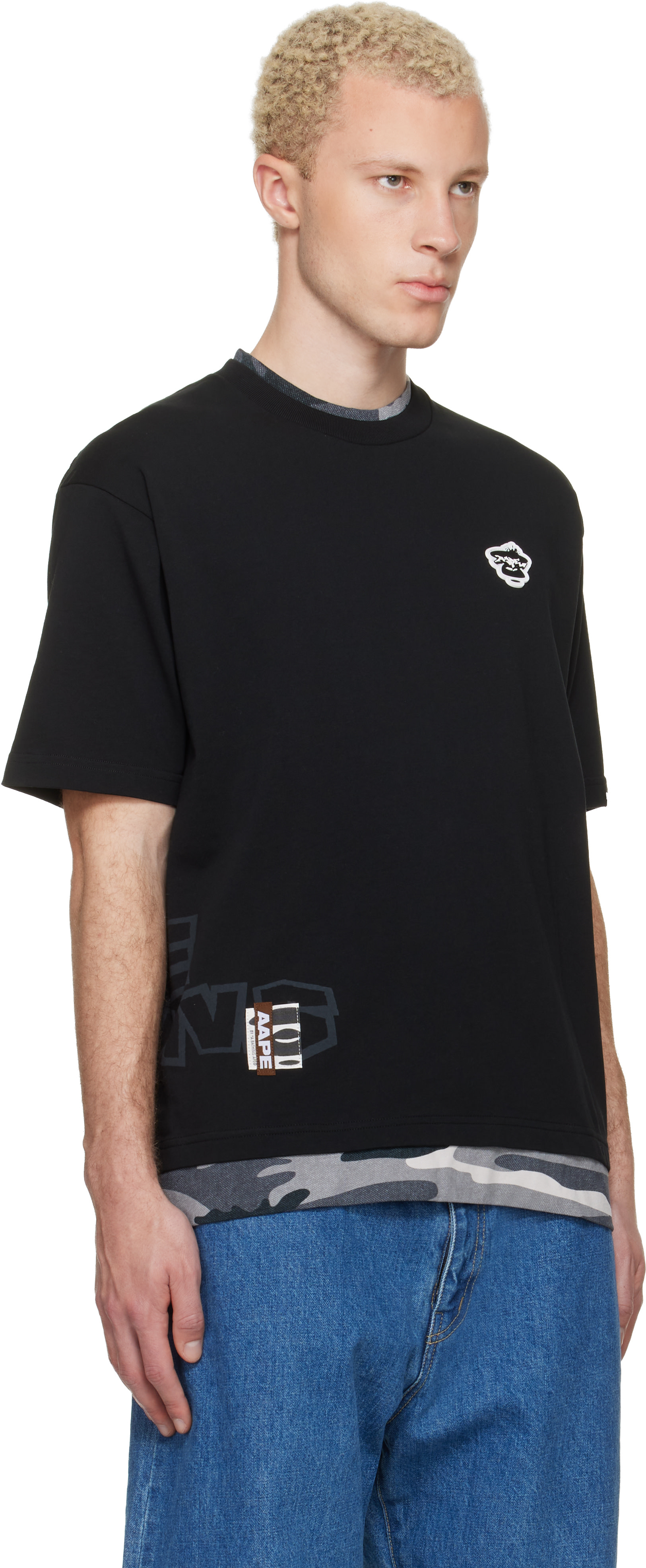AAPE by A Bathing Ape - 블랙 에이프 유니버스 그래픽 티셔츠