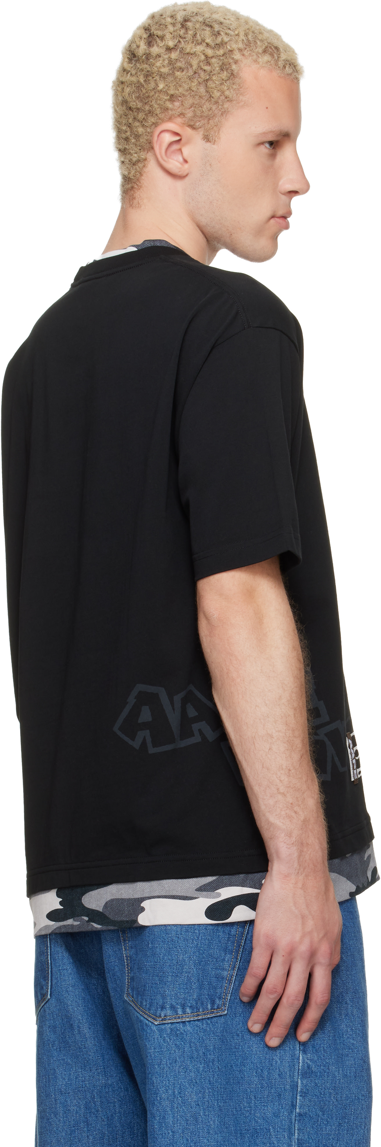 AAPE by A Bathing Ape - 블랙 에이프 유니버스 그래픽 티셔츠