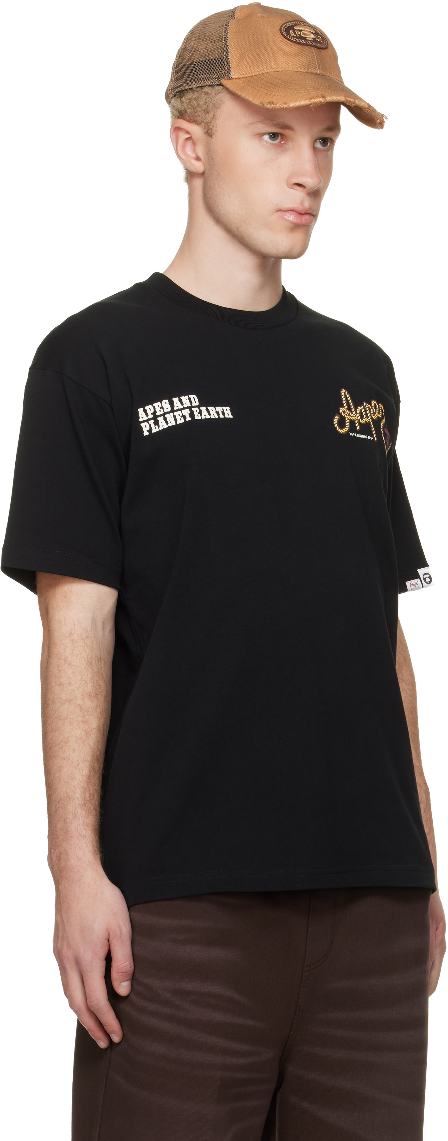 AAPE by A Bathing Ape - ブラック 'AAPE' Theme Main Tシャツ