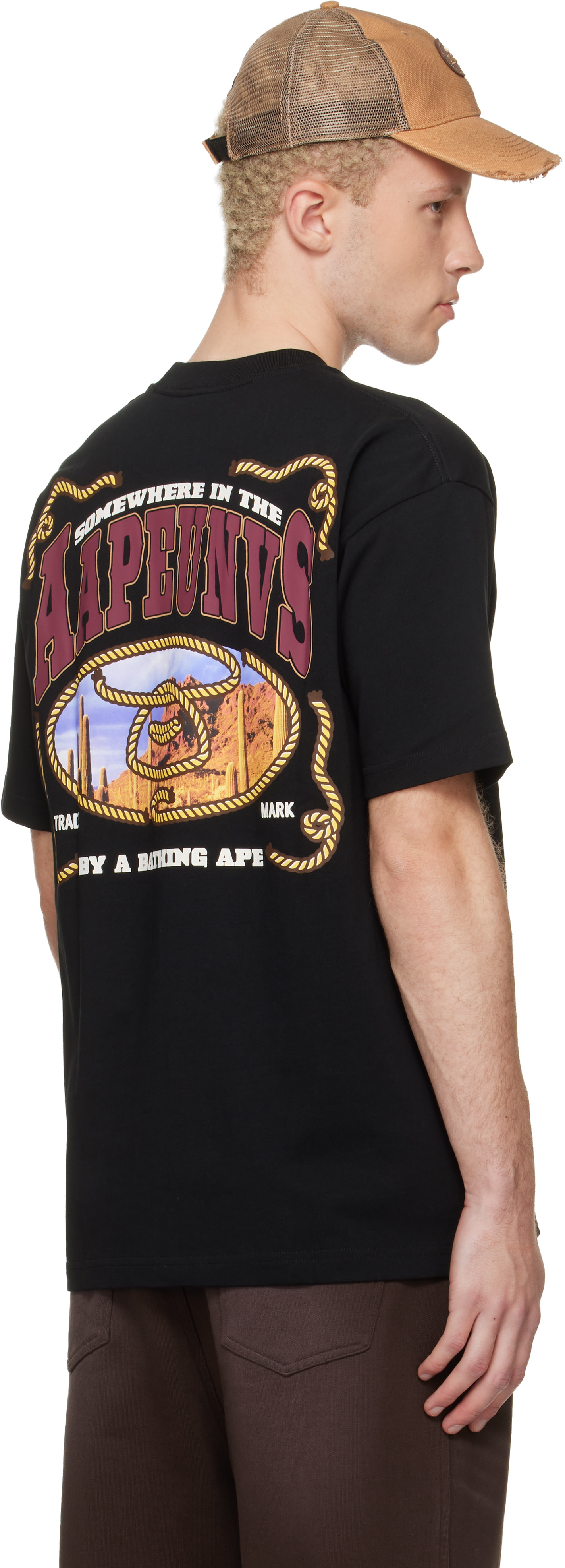 AAPE by A Bathing Ape - ブラック 'AAPE' Theme Main Tシャツ