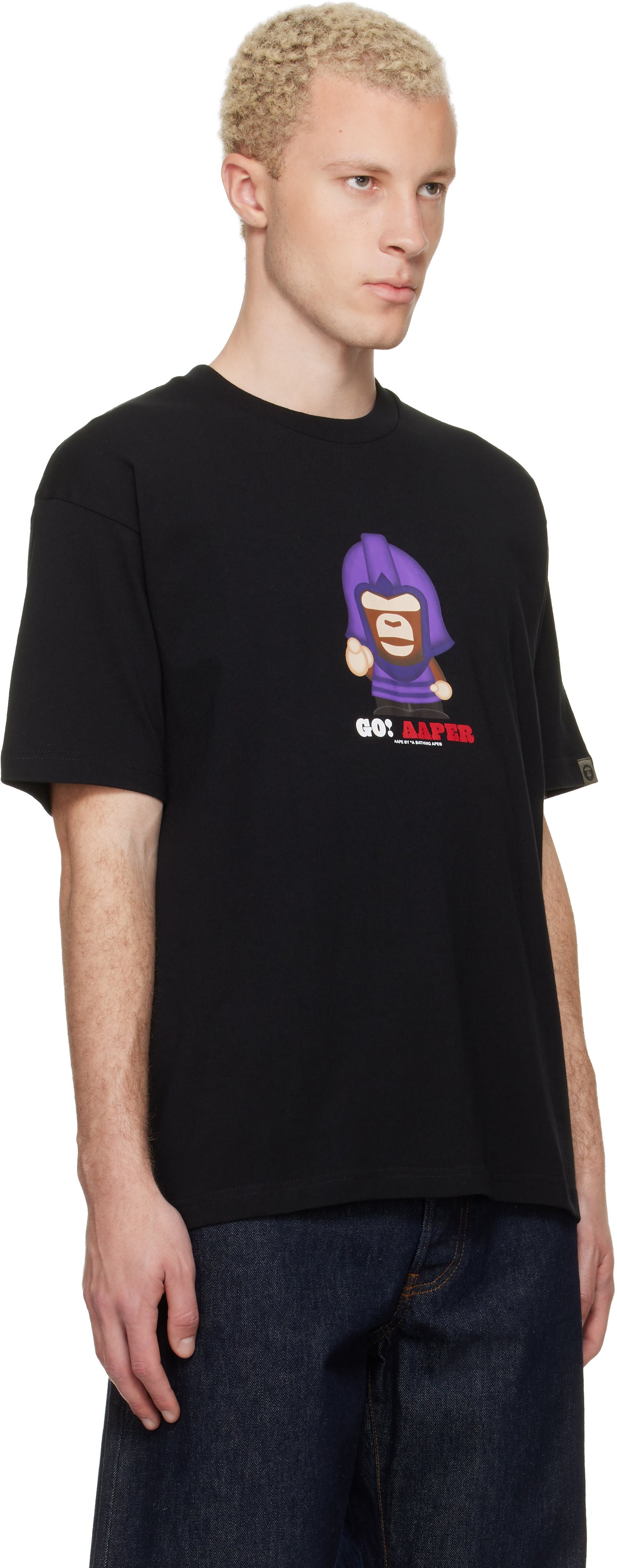 AAPE by A Bathing Ape - 블랙 에이퍼 티셔츠