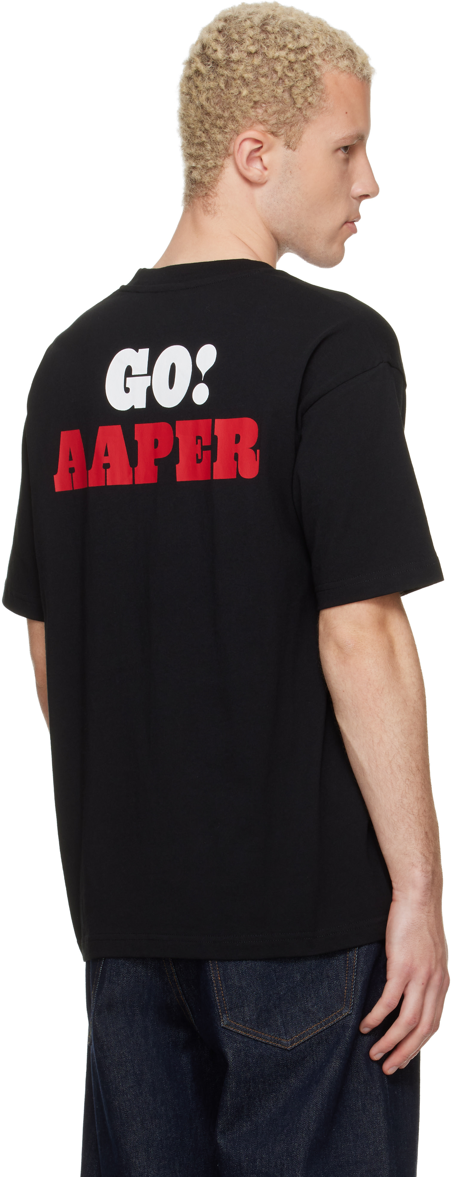 AAPE by A Bathing Ape - 블랙 에이퍼 티셔츠
