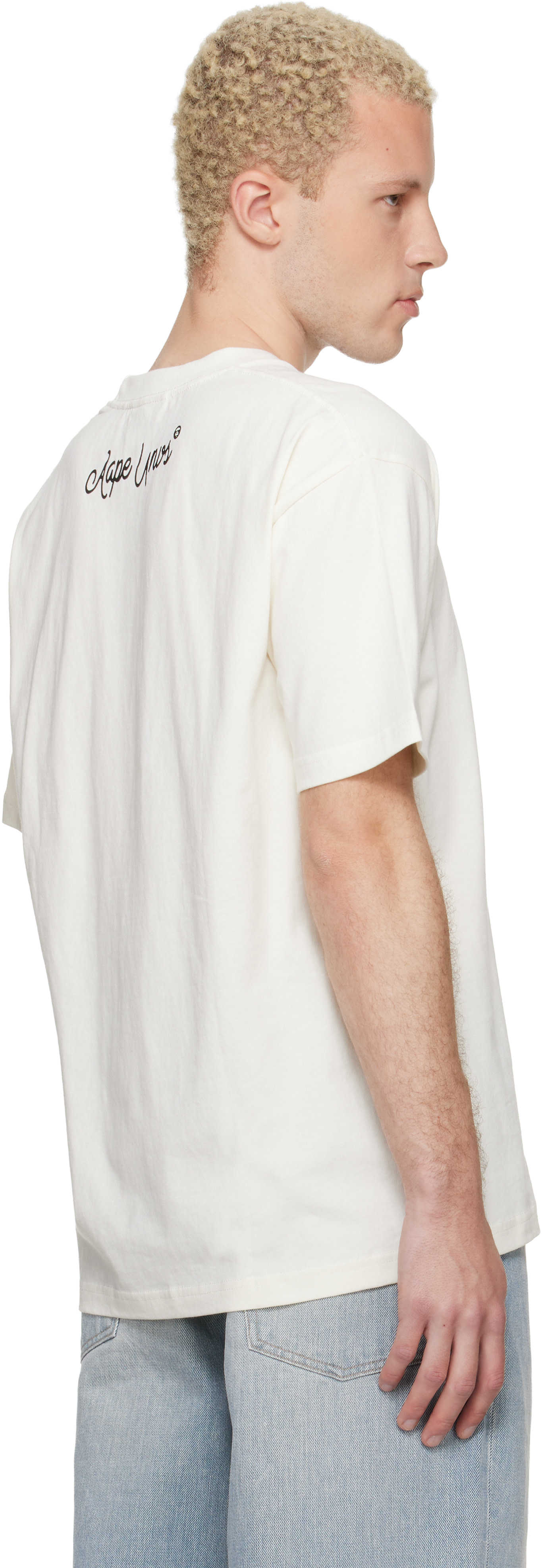 AAPE by A Bathing Ape - オフホワイト 'AAPE' グラフィックTシャツ