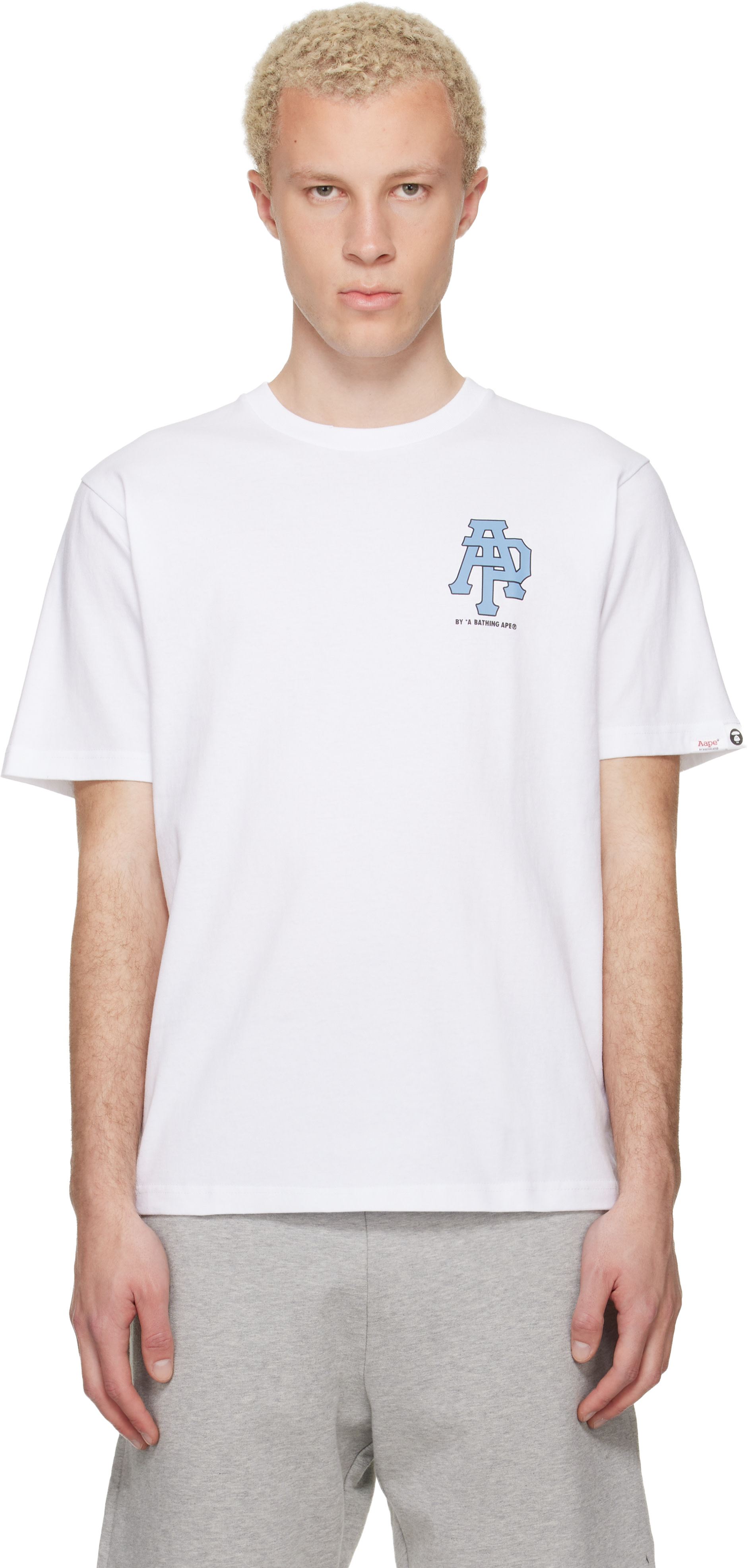 AAPE by A Bathing Ape - T-shirt blanc à logos