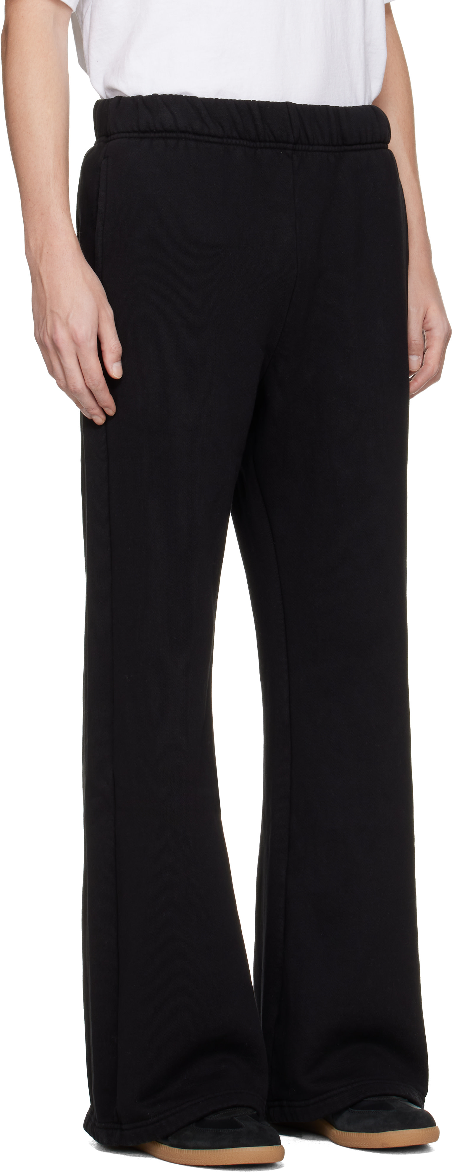 Les Tien - Black Heavyweight Bell Bottom Sweatpants