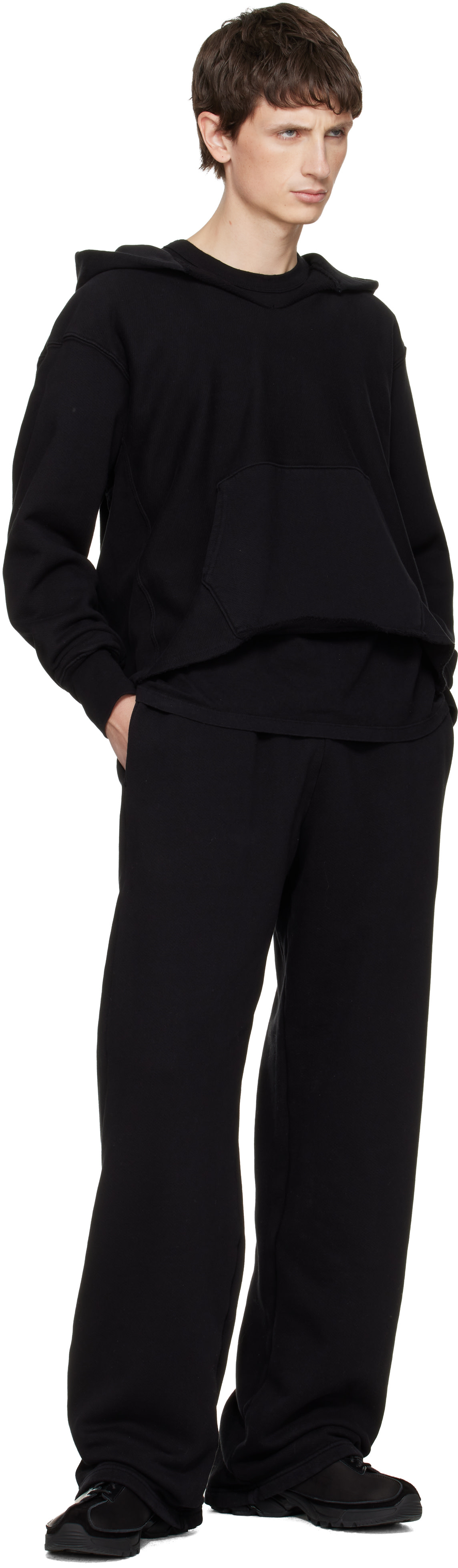 Les Tien - Black Heavyweight Puddle Sweatpants