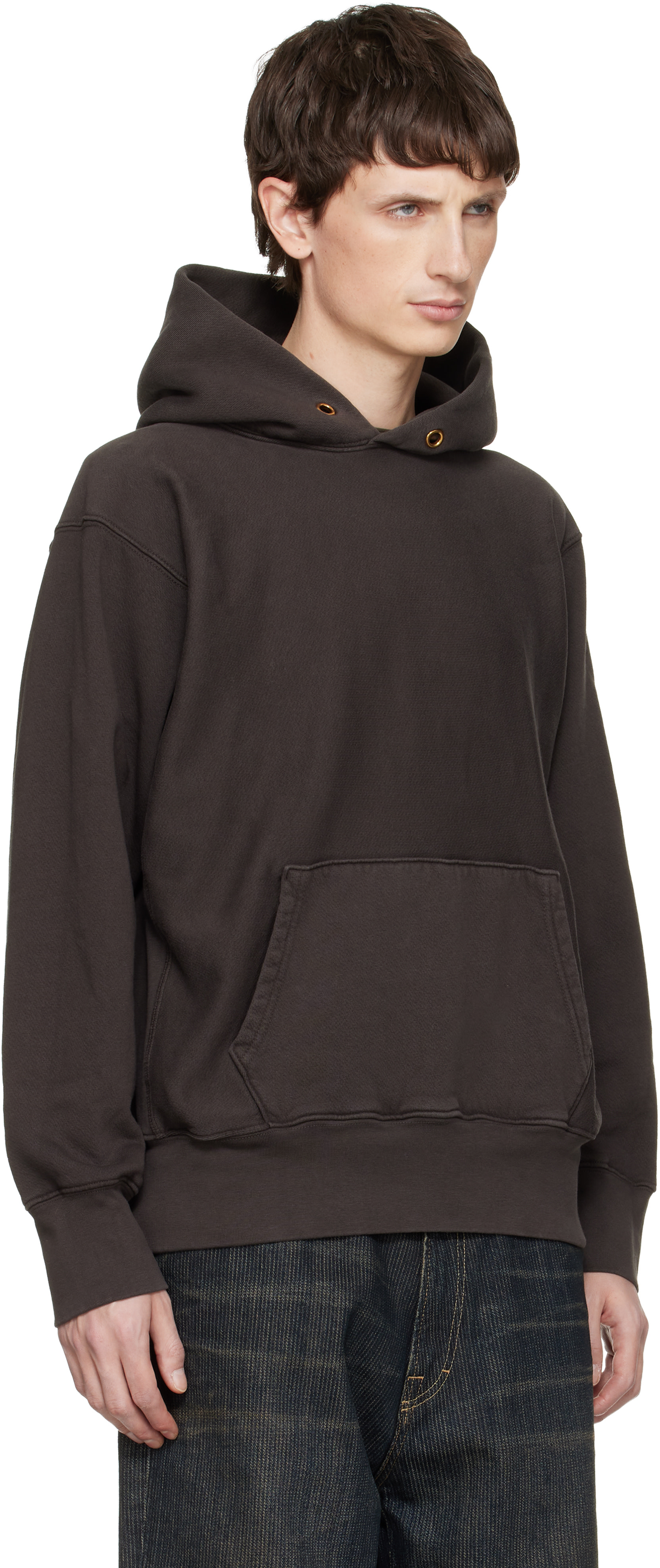 Les Tien - Pull à capuche épais gris