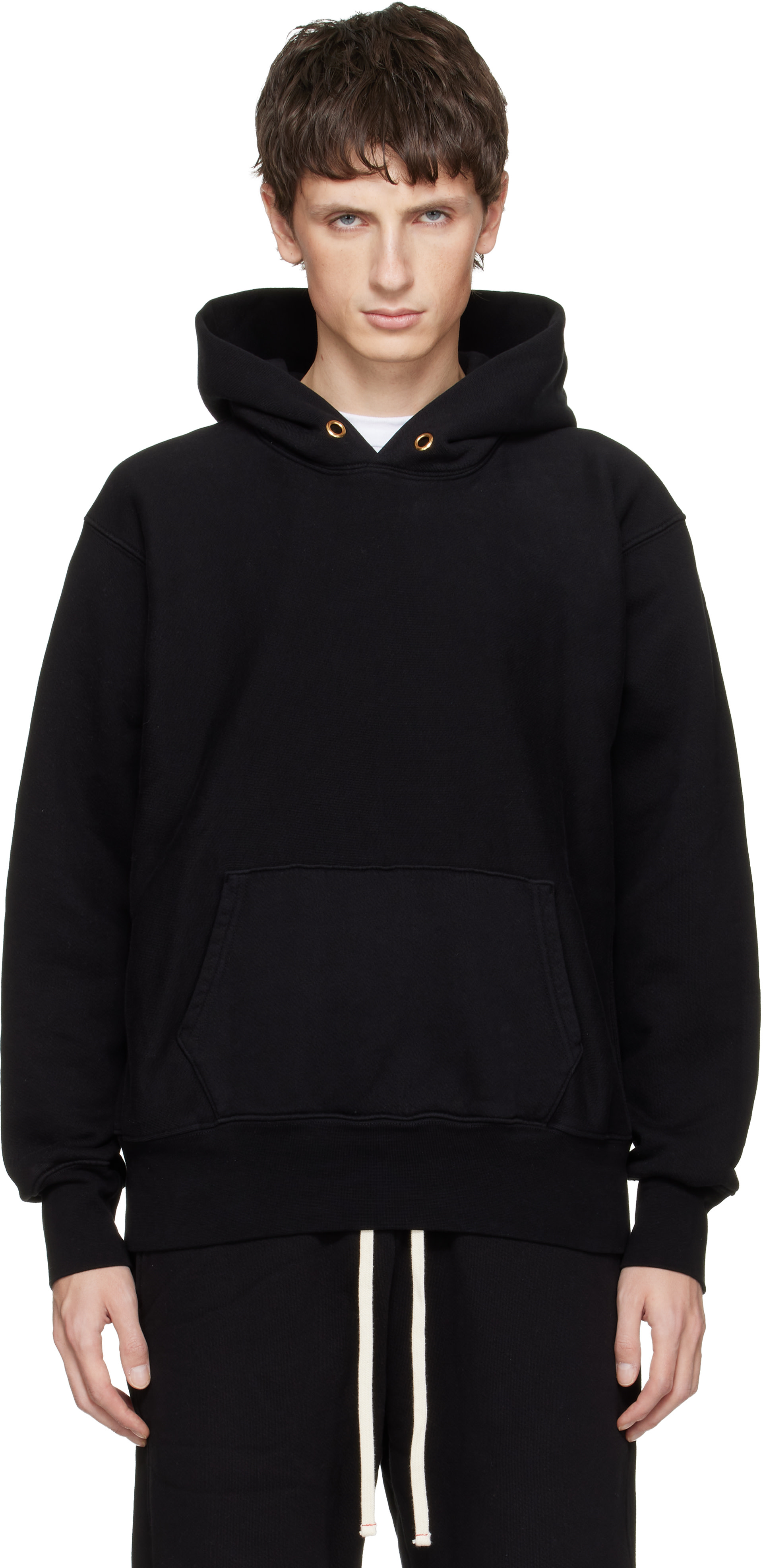 Les Tien - Pull à capuche épais noir