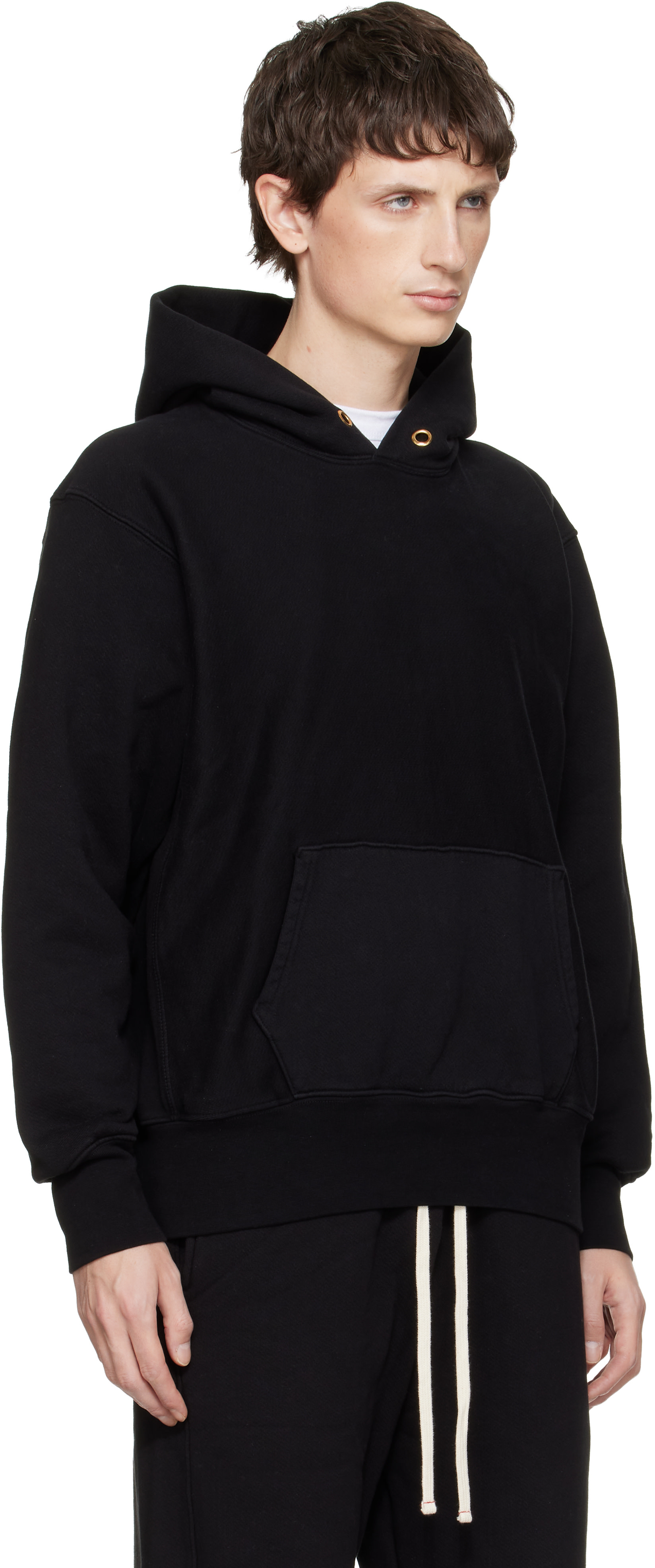 Les Tien - Pull à capuche épais noir