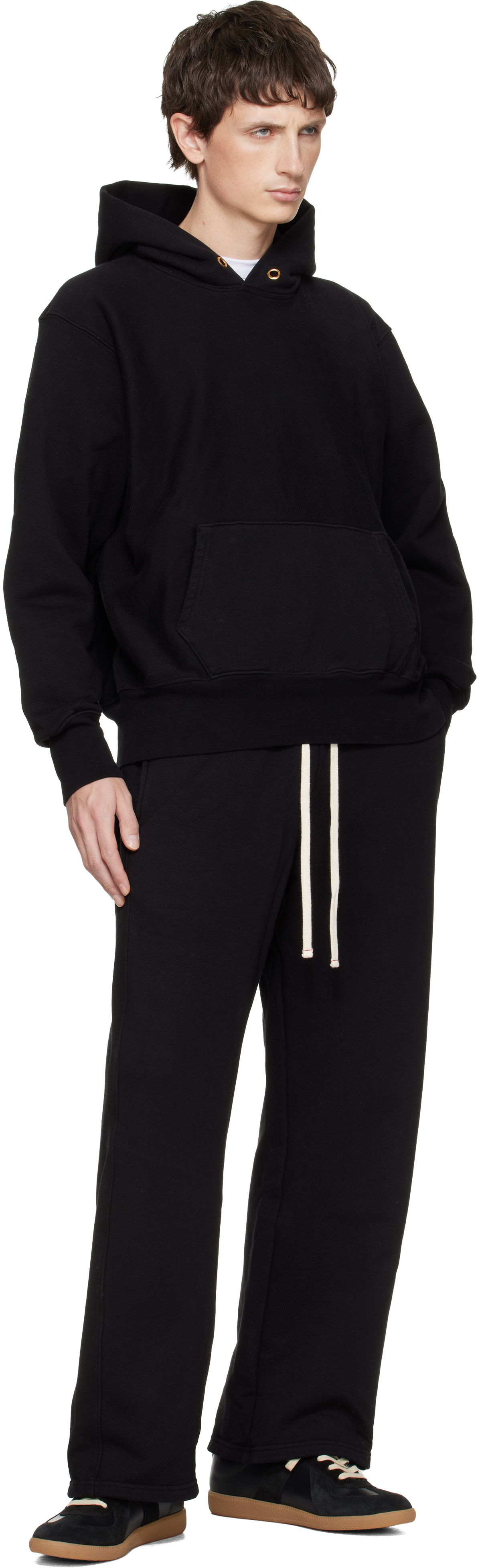 Les Tien - Pull à capuche épais noir