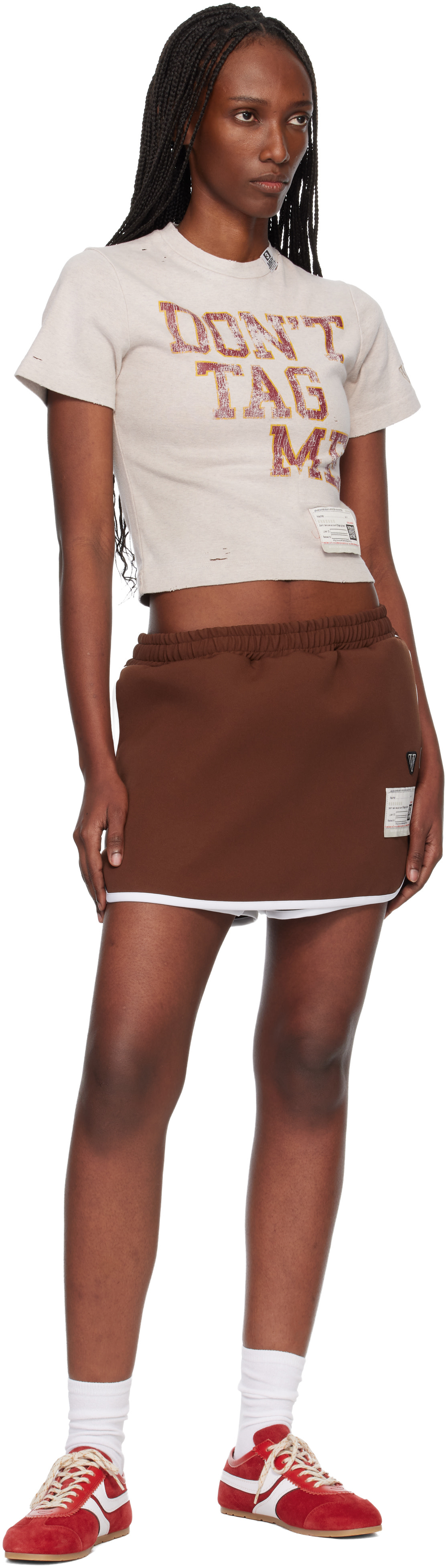 Maison MIHARA YASUHIRO - Short jogger brun