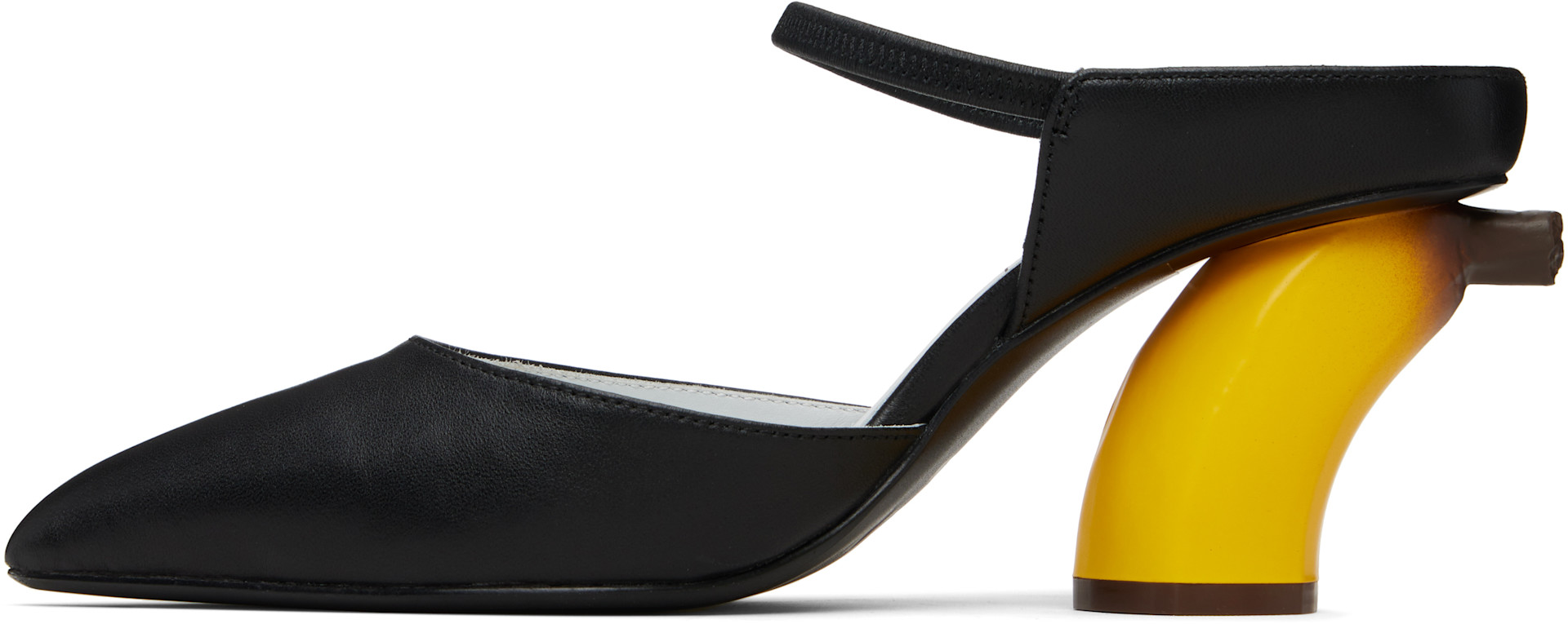 Maison MIHARA YASUHIRO - Mules à talon sculptural noires