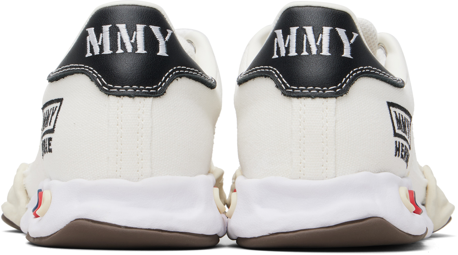 Maison MIHARA YASUHIRO: Off-White 'Herbie' OG Sole Canvas Low-top