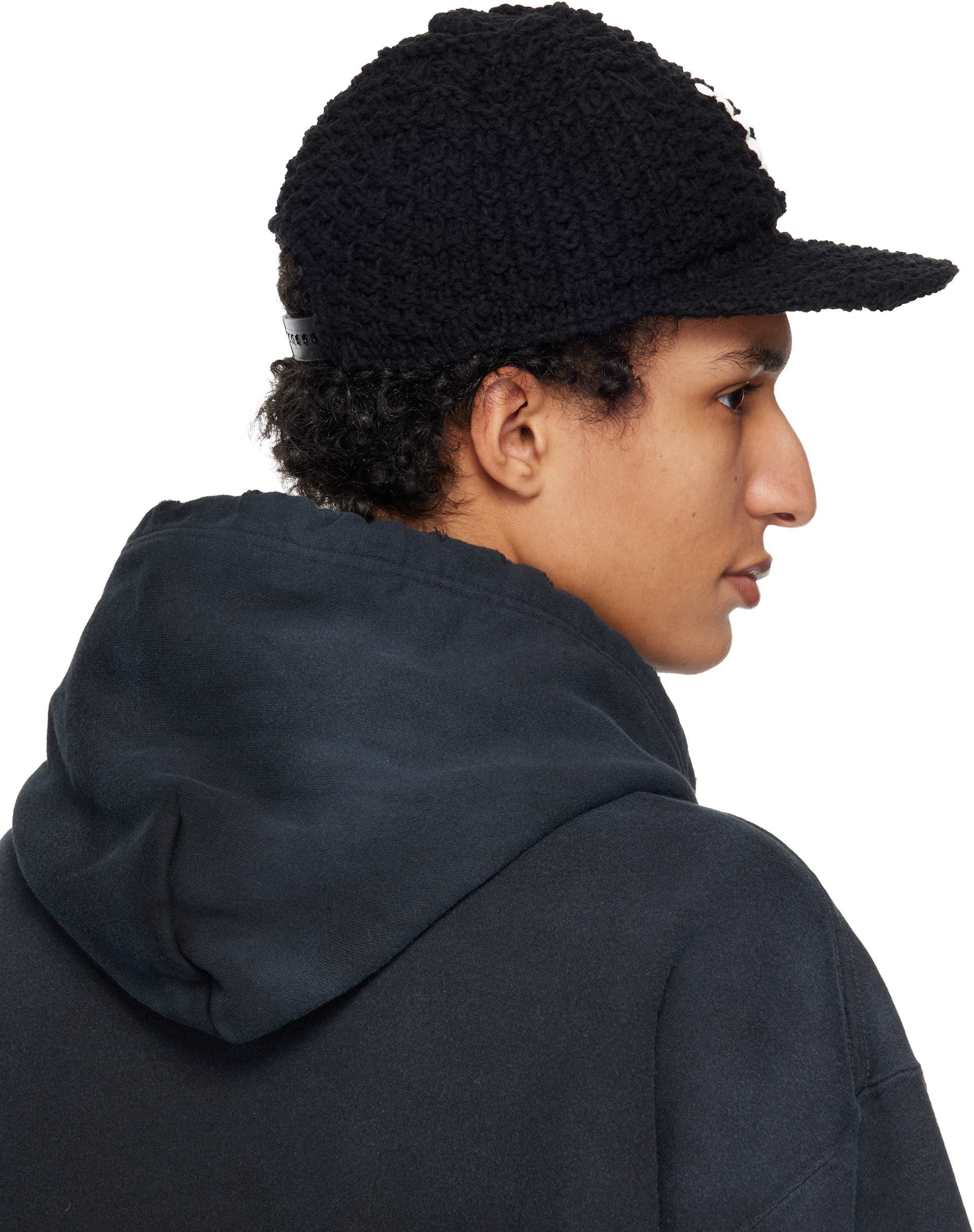 Maison MIHARA YASUHIRO: Black 'LA' Knit Cap | SSENSE