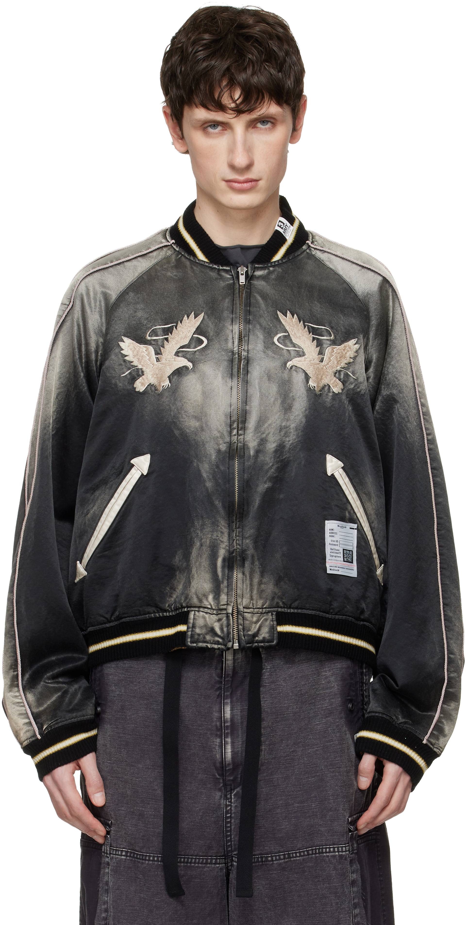 Maison MIHARA YASUHIRO: Black Sun Faded Like Souvenir Bomber